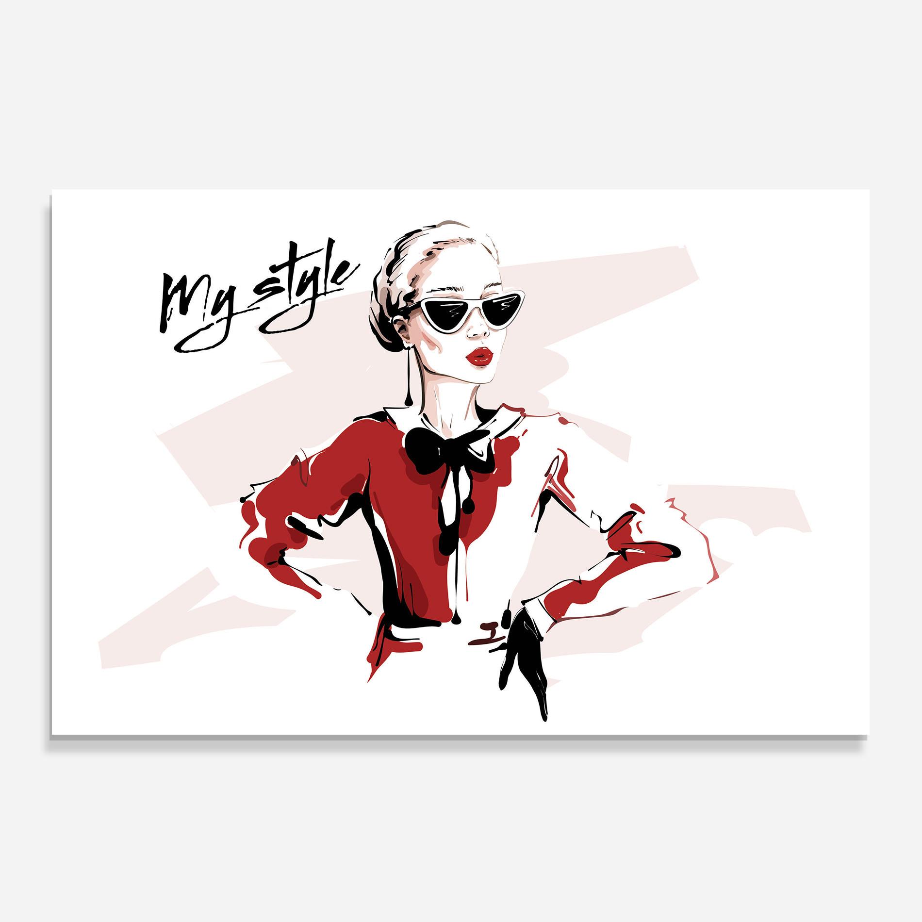 Küchenrückwand Glas Vintage My Style mockup 0