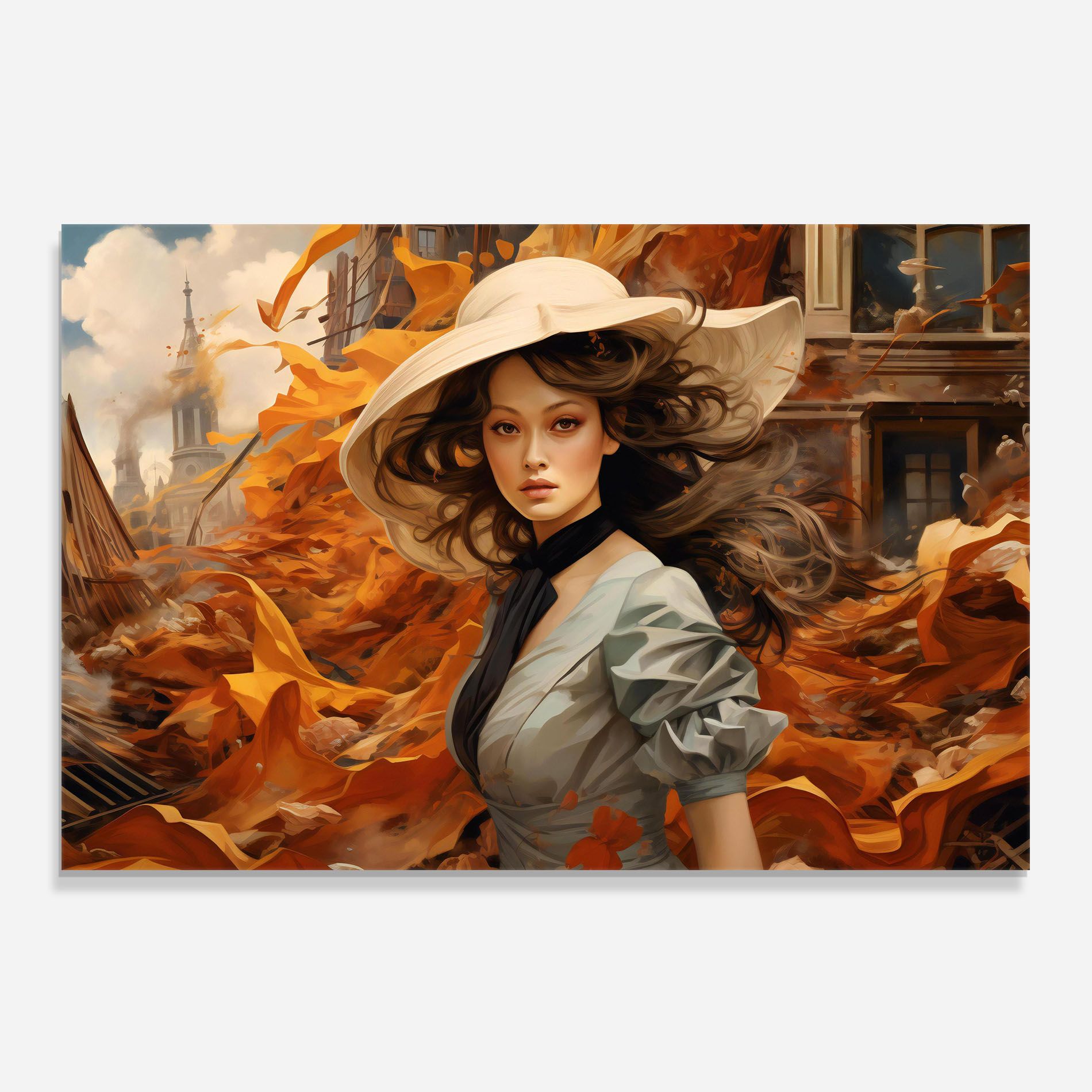 Vintage Outfit On Orange mockup 0