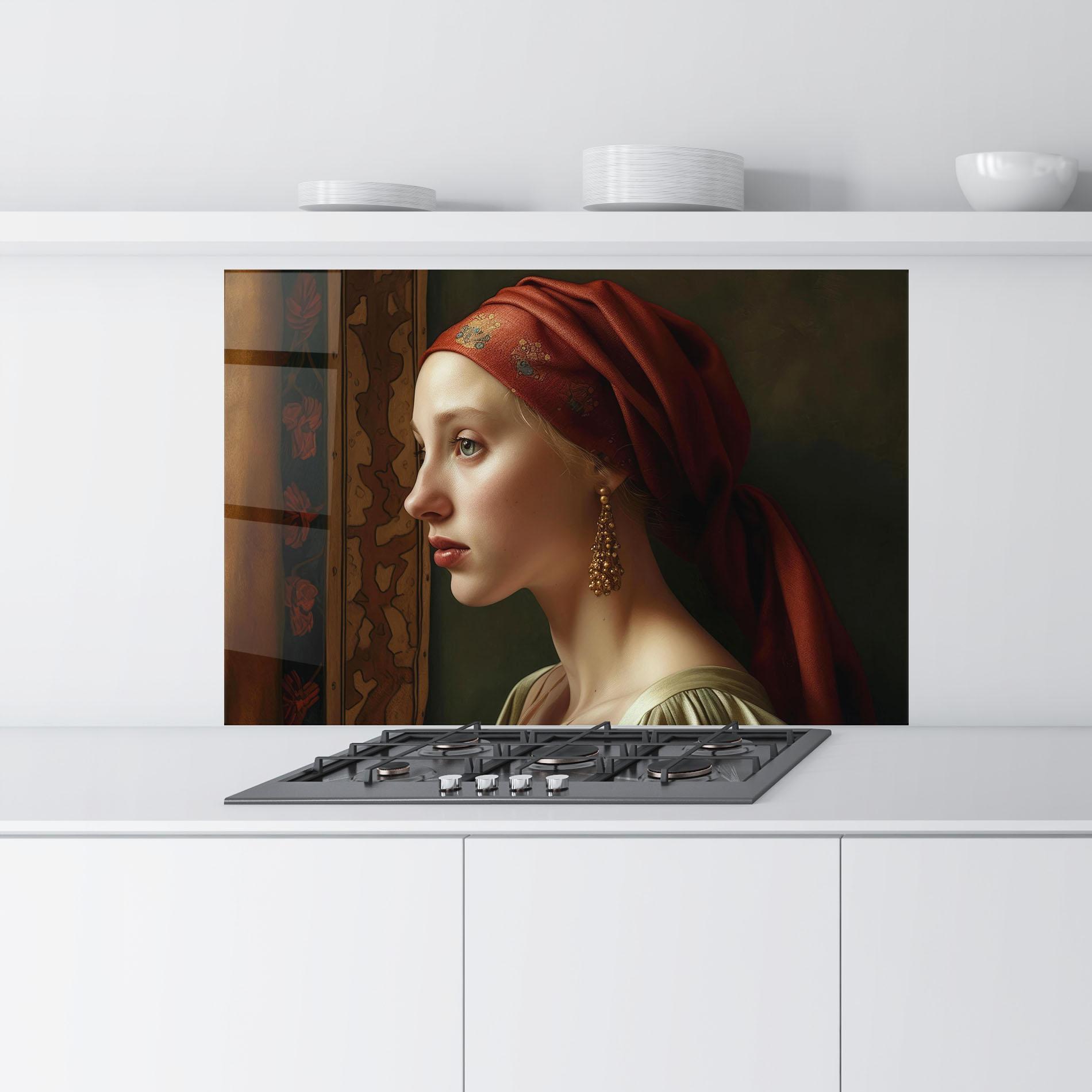 Küchenrückwand Glas Timeless Beauty mockup 9