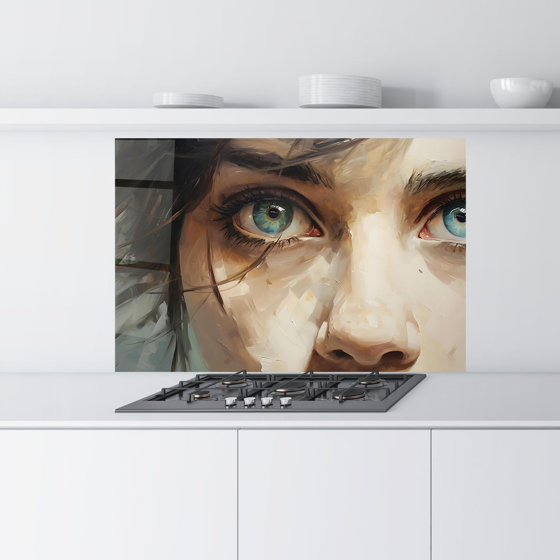 Vintage Blue Eyes Art mockup 9