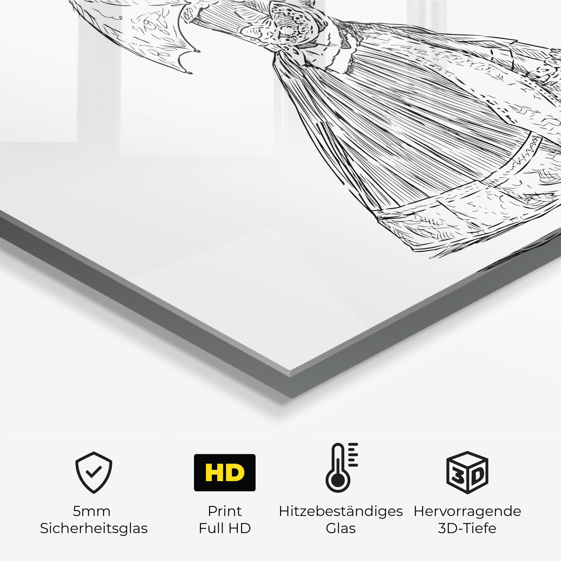 Küchenrückwand Glas Century Couple mockup 2