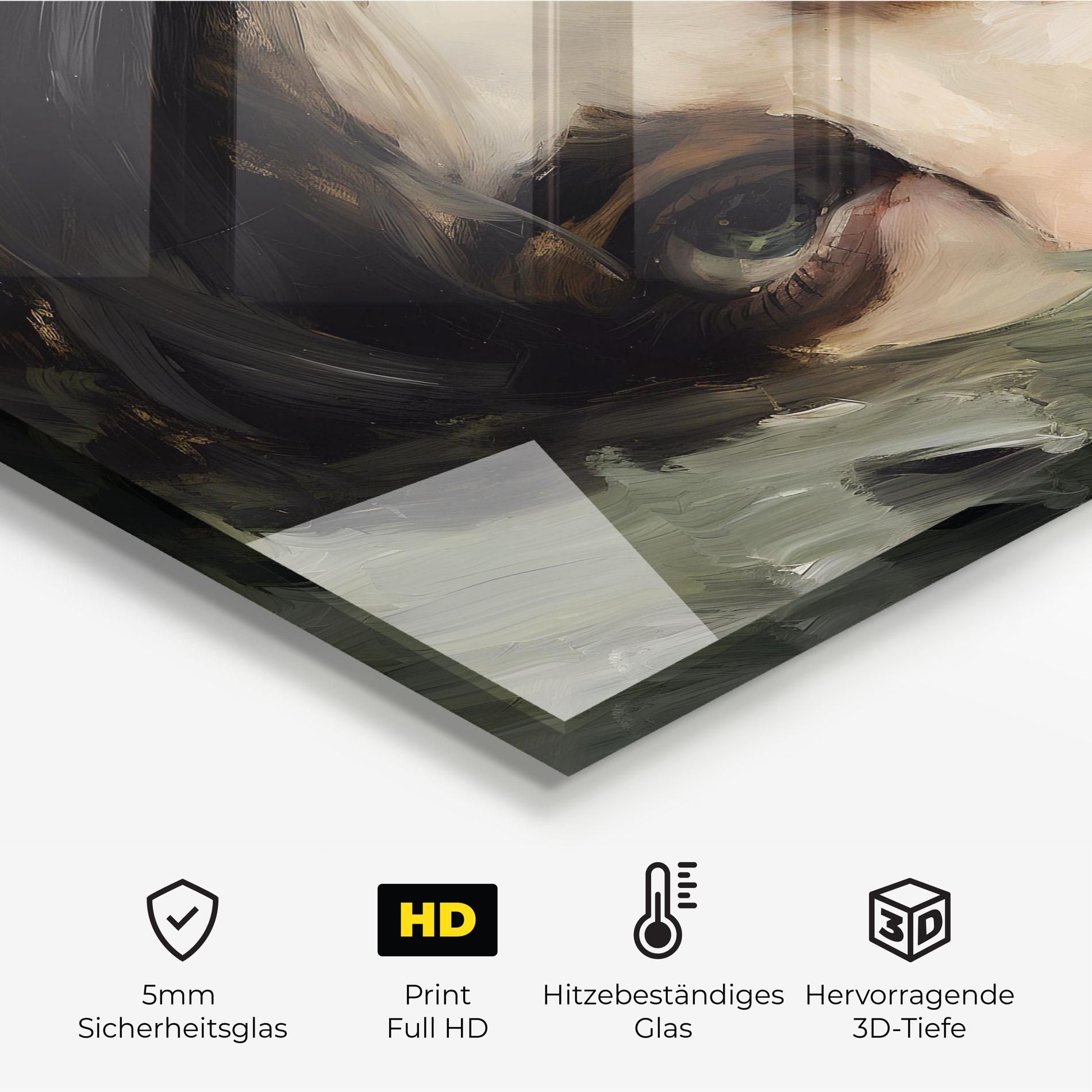 Vintage Green Eyes Art mockup 2