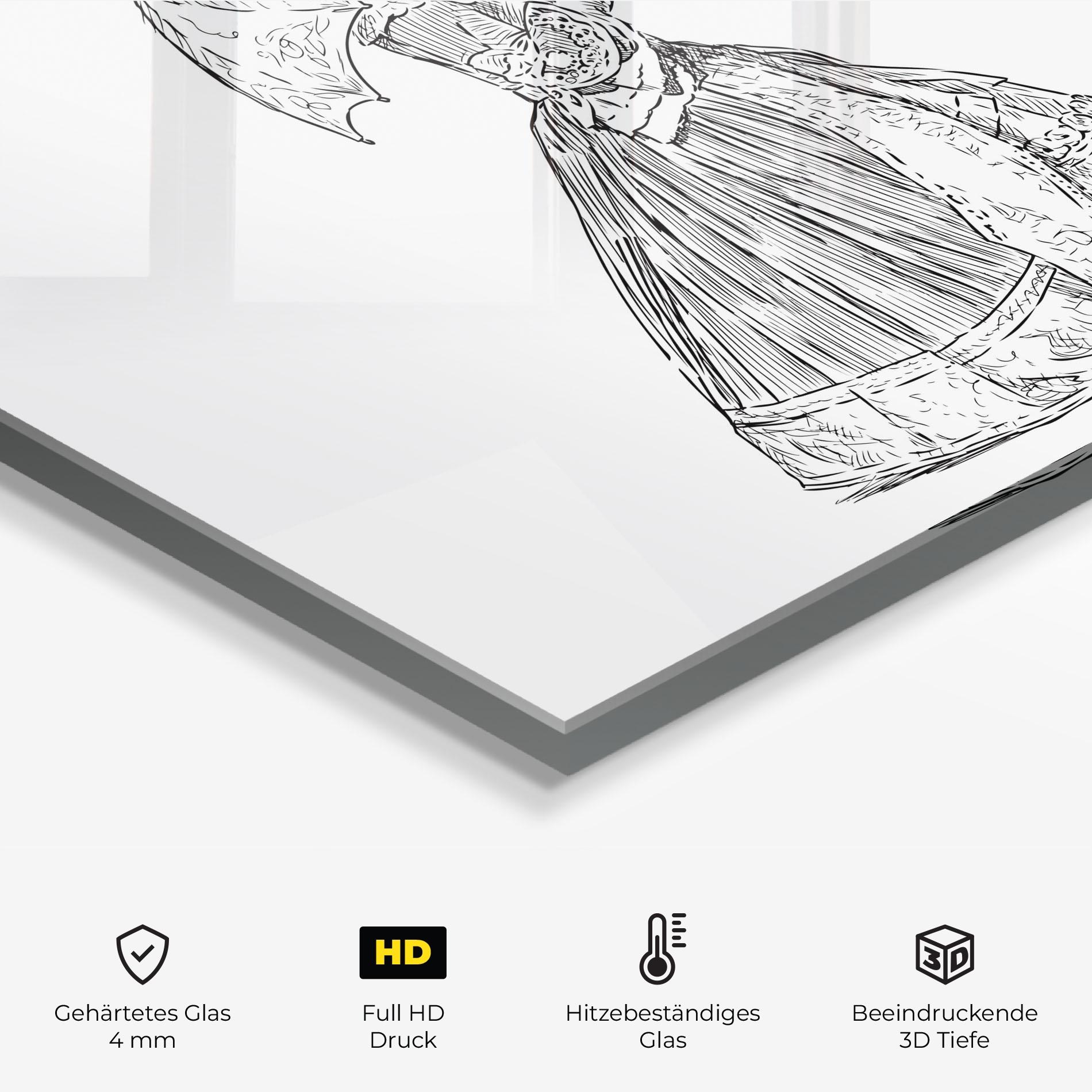 Küchenrückwand Glas Century Couple mockup 2