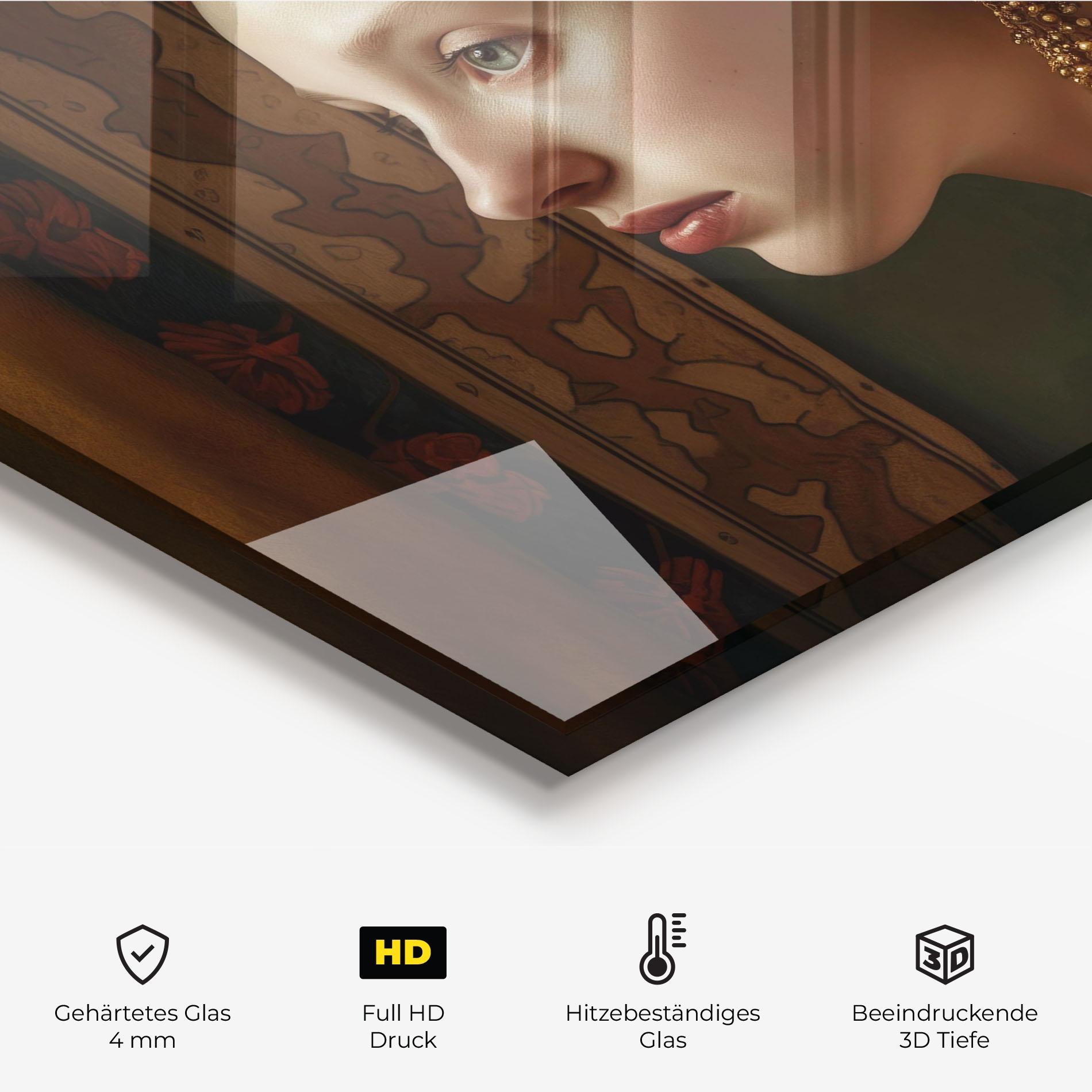 Küchenrückwand Glas Timeless Beauty mockup 2