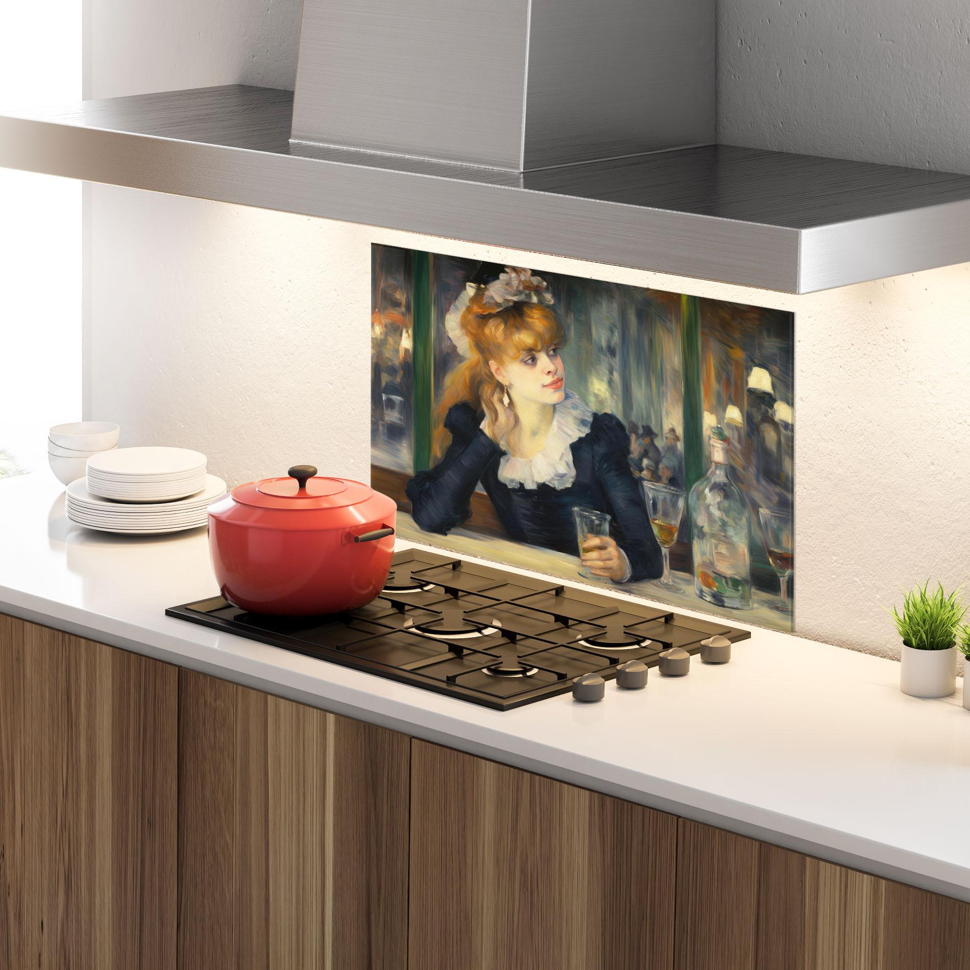 Küchenrückwand Glas Elegant Vintage Fashion mockup 4