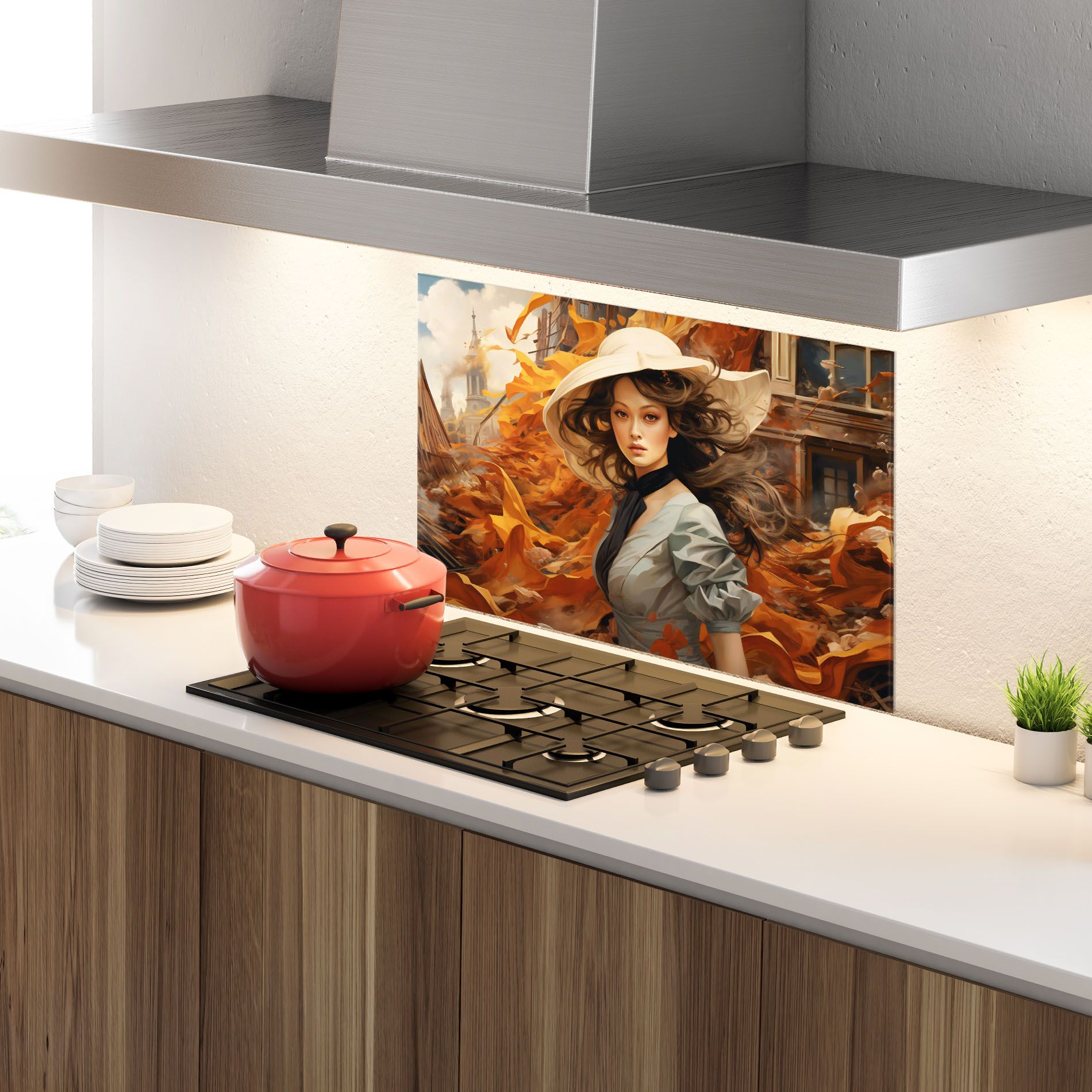 Vintage Outfit On Orange mockup 4