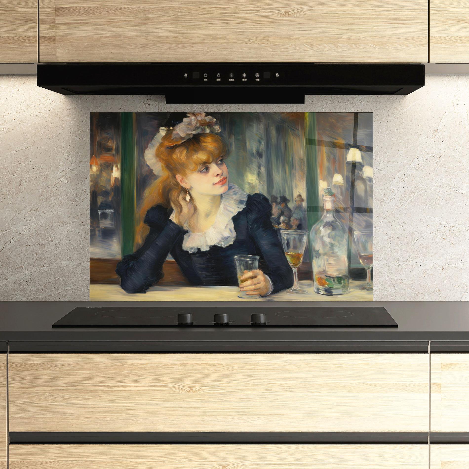 Küchenrückwand Glas Elegant Vintage Fashion mockup 3