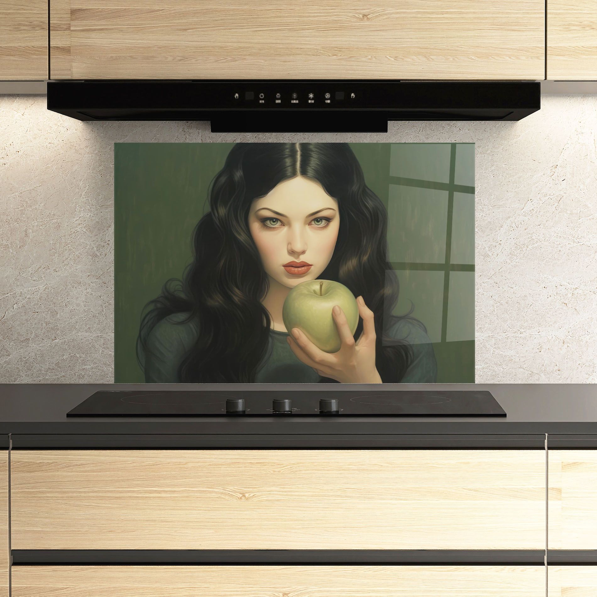 Green Apple Painting mockup 3