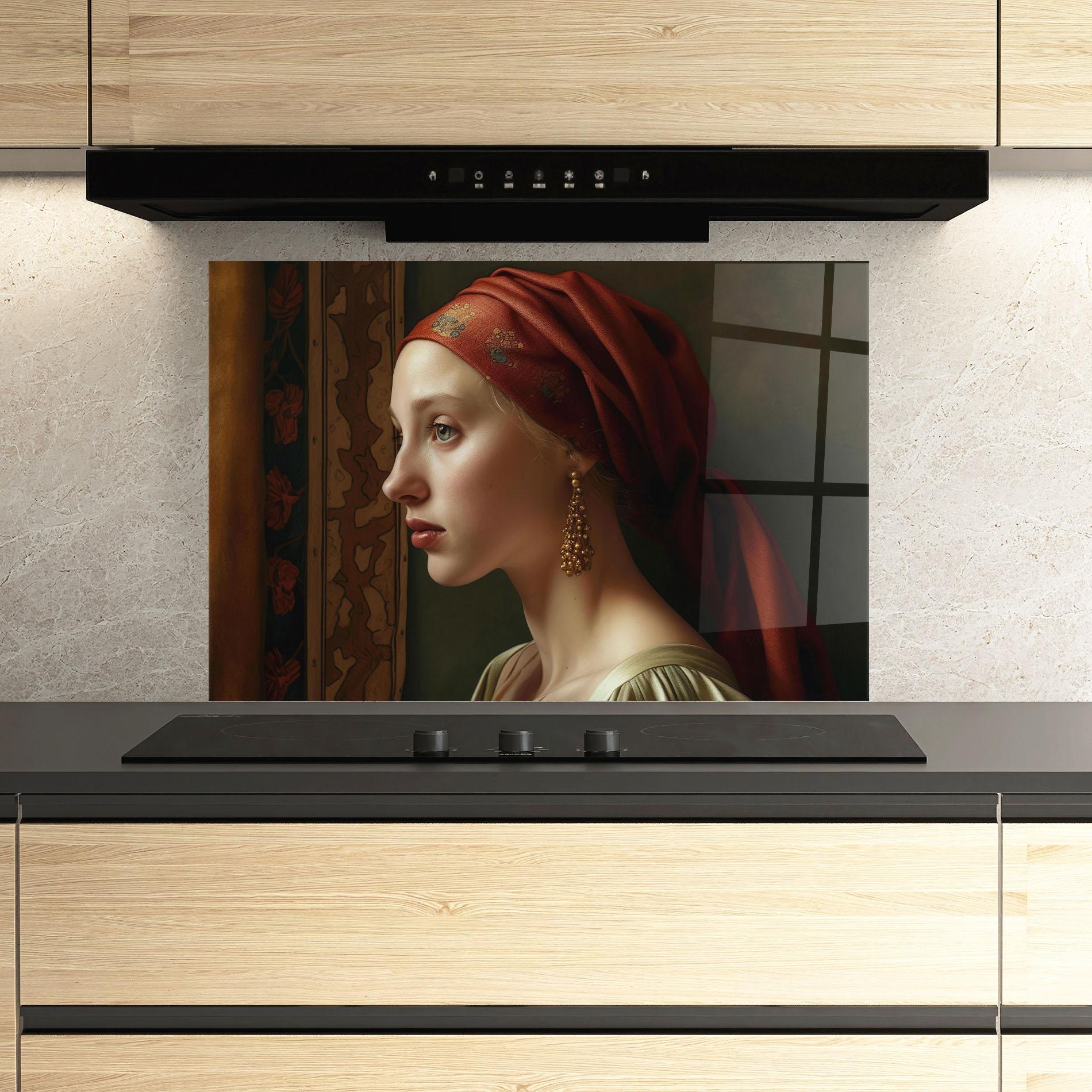 Küchenrückwand Glas Timeless Beauty mockup 3