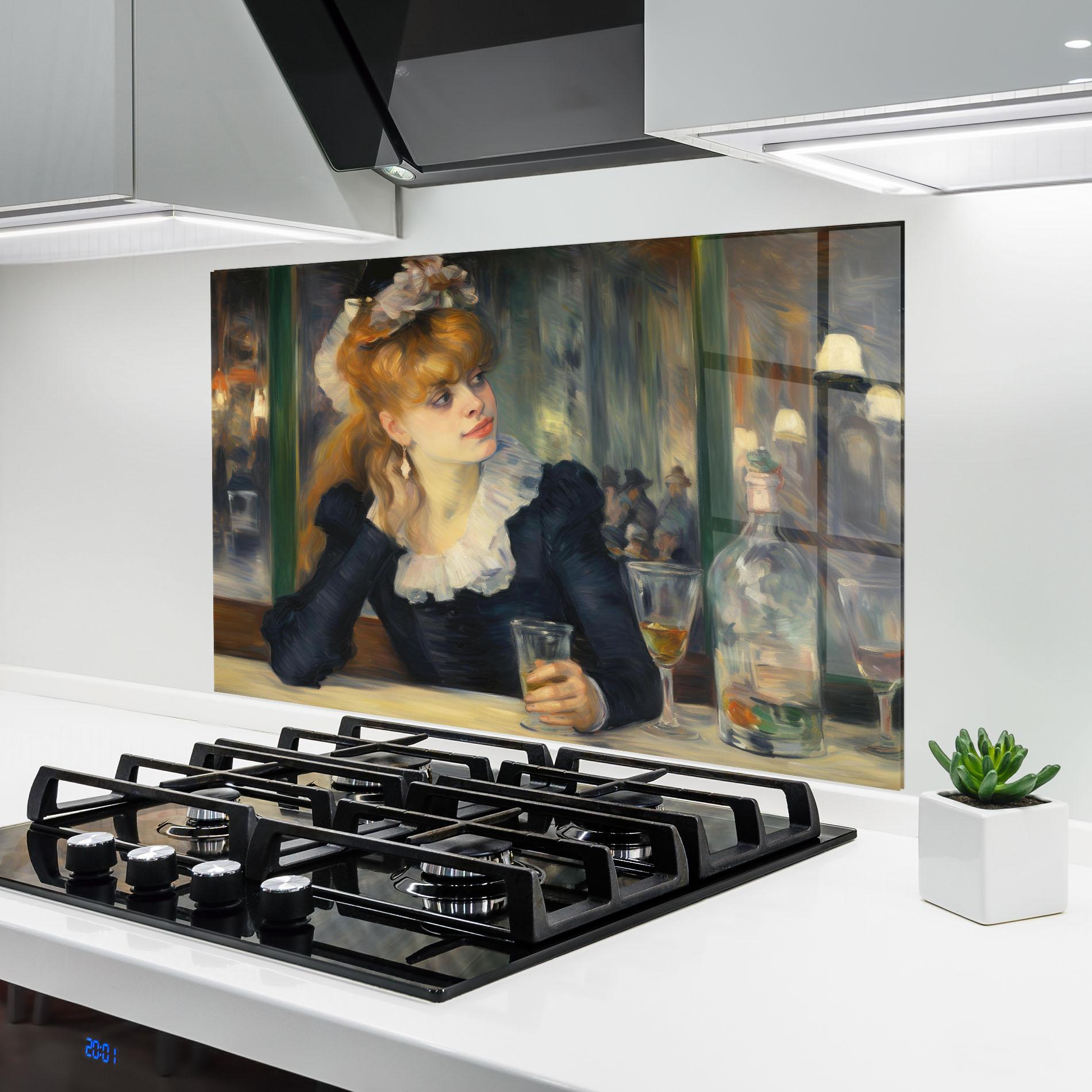 Küchenrückwand Glas Elegant Vintage Fashion mockup 6