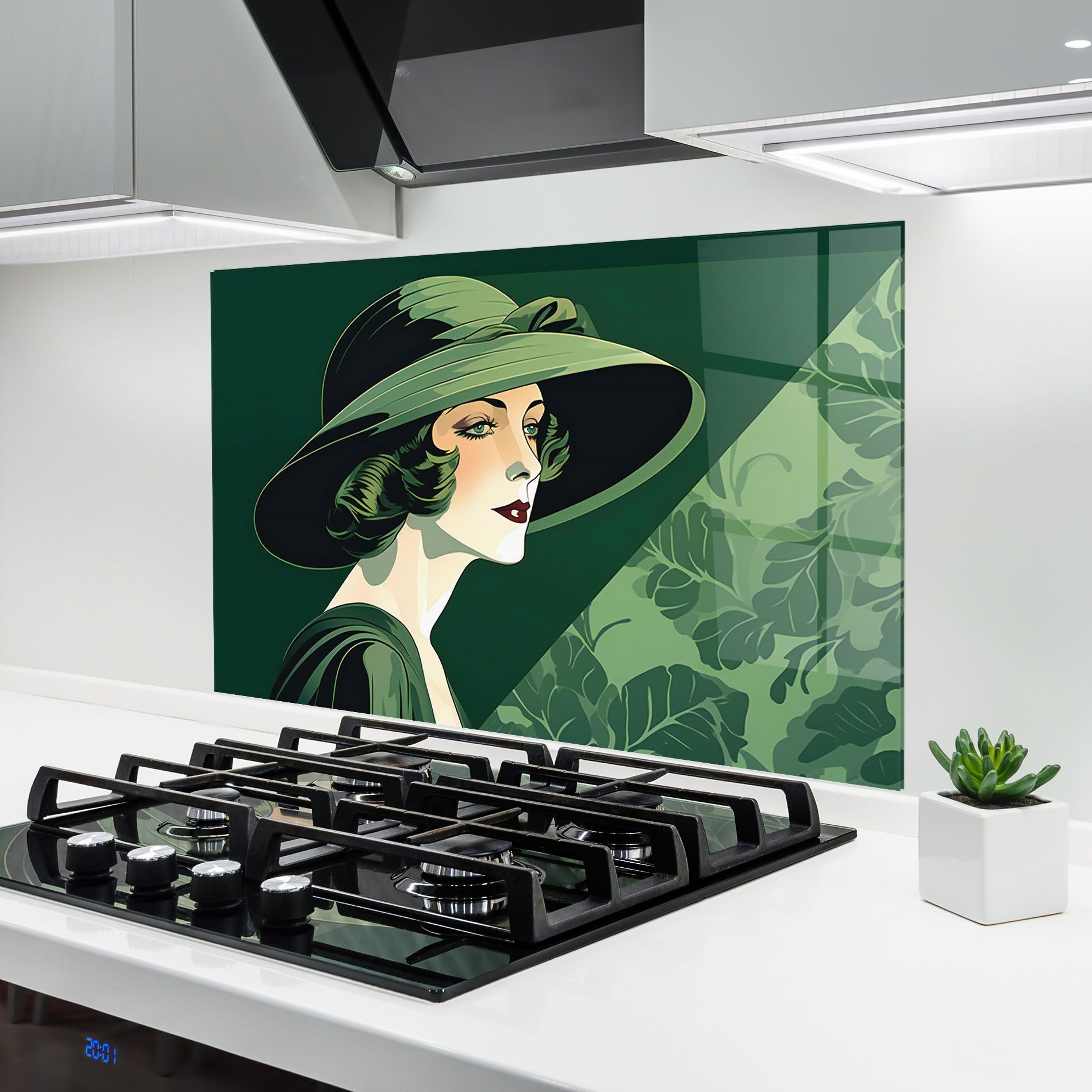 Green Woman Painting mockup 6