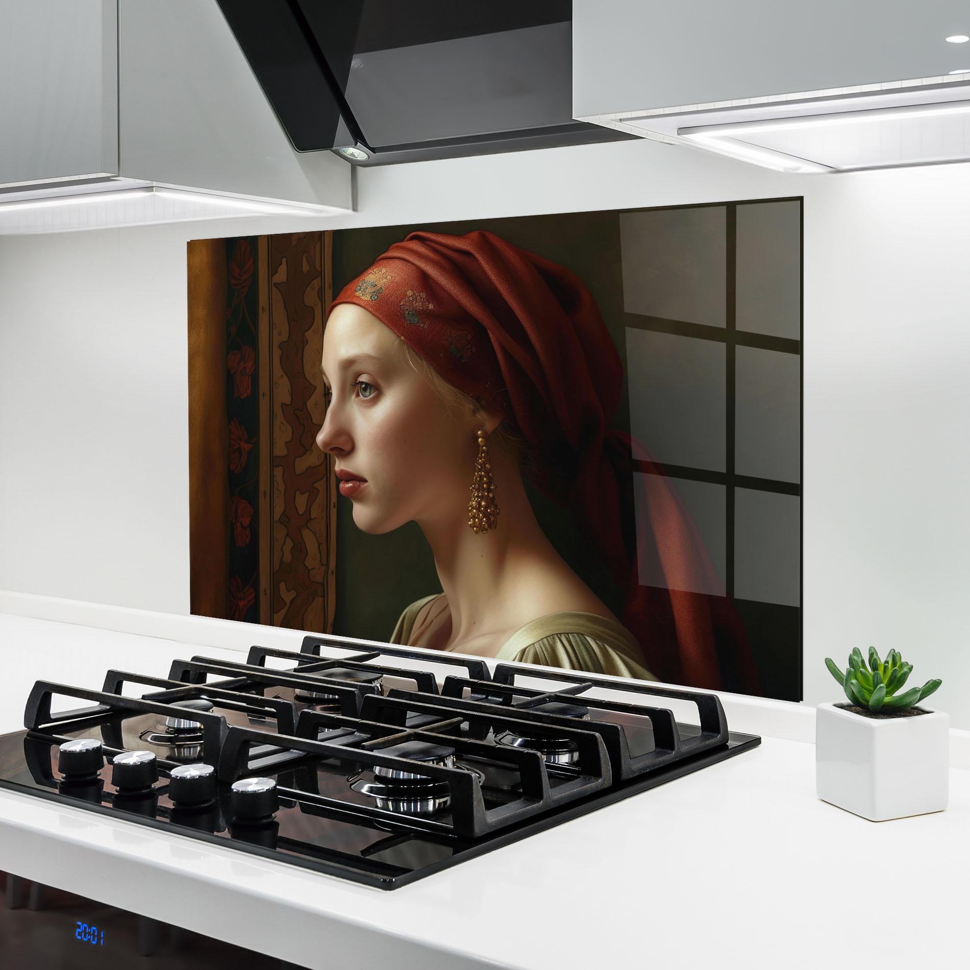 Küchenrückwand Glas Timeless Beauty mockup 6