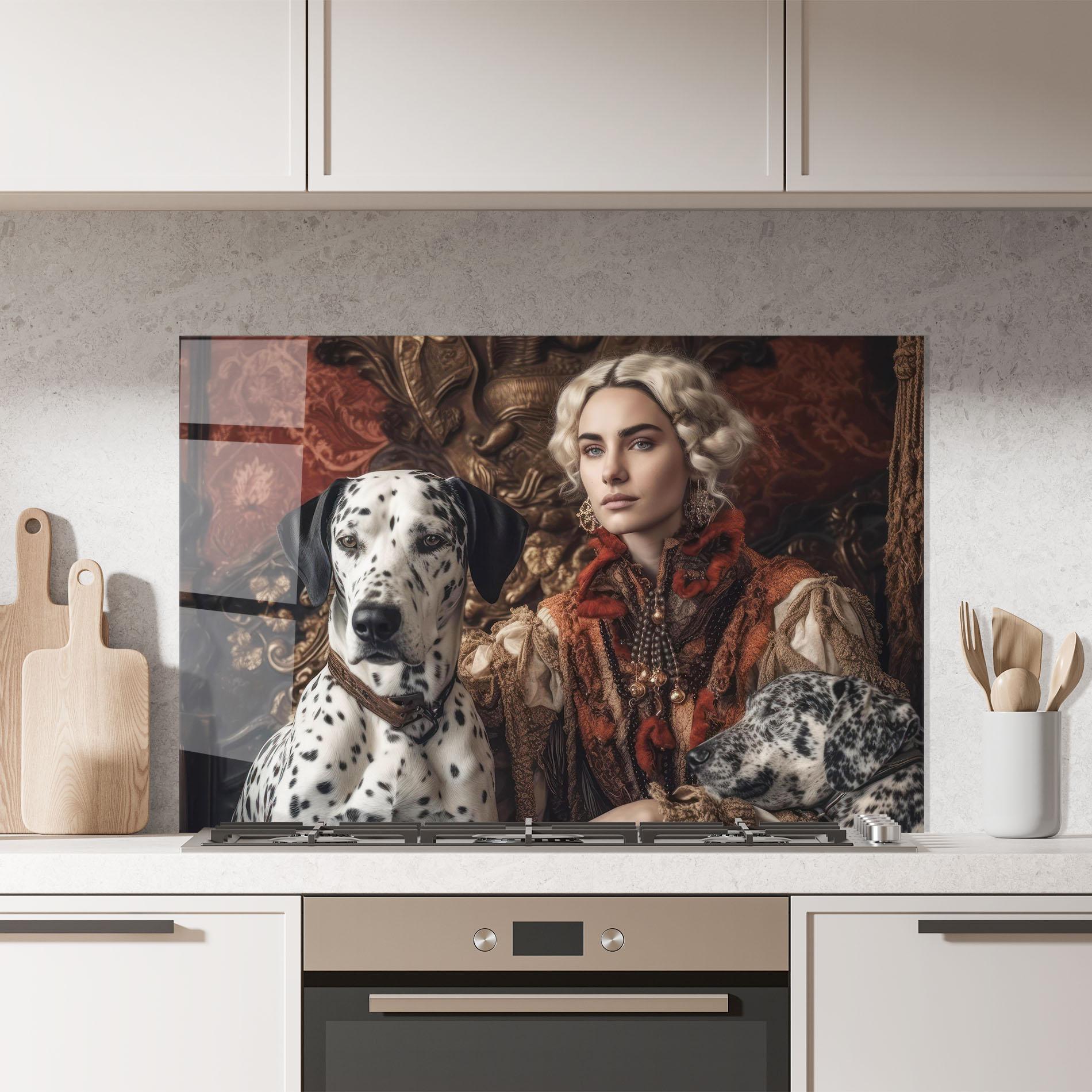 Küchenrückwand Glas Queen Fashion mockup 7