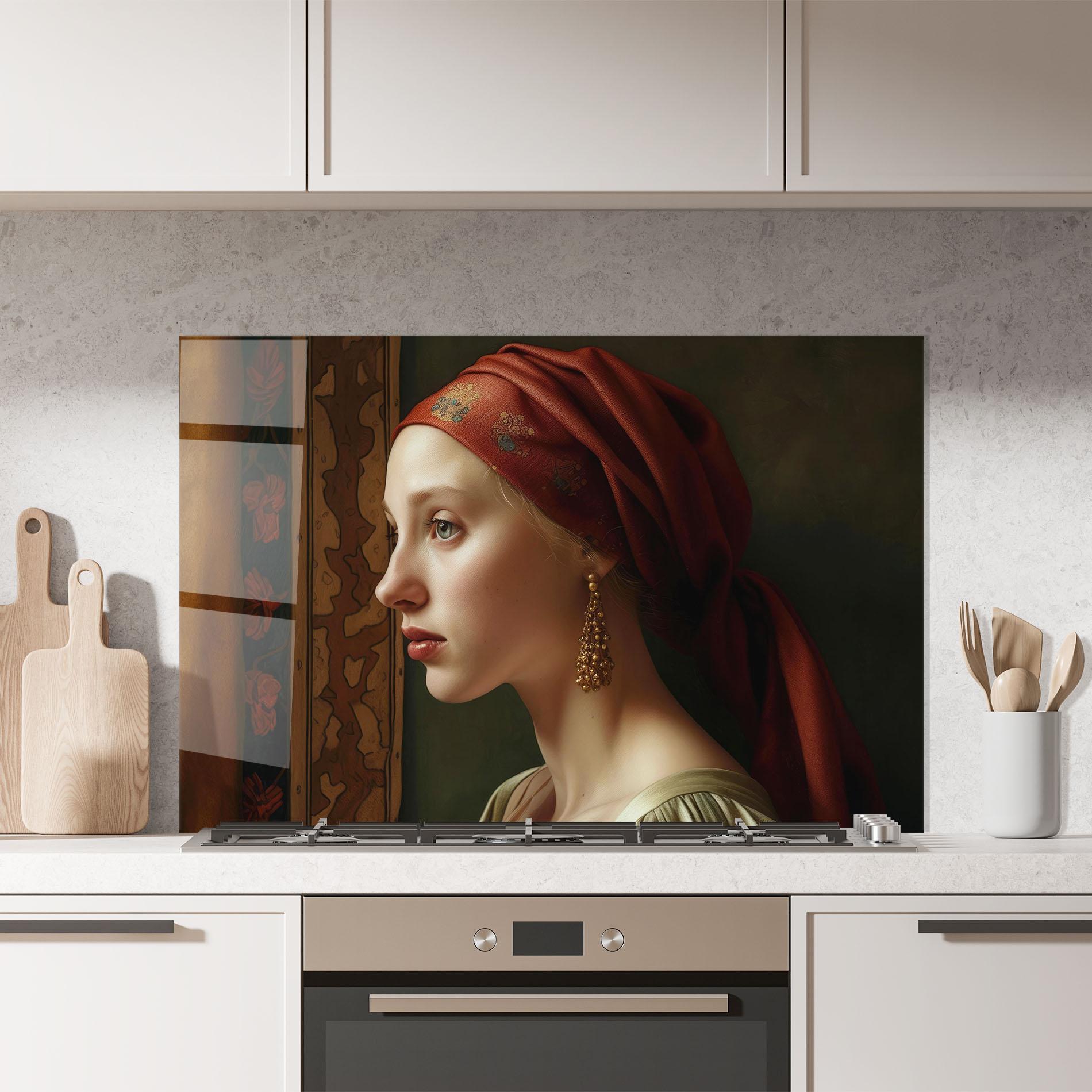 Küchenrückwand Glas Timeless Beauty mockup 7