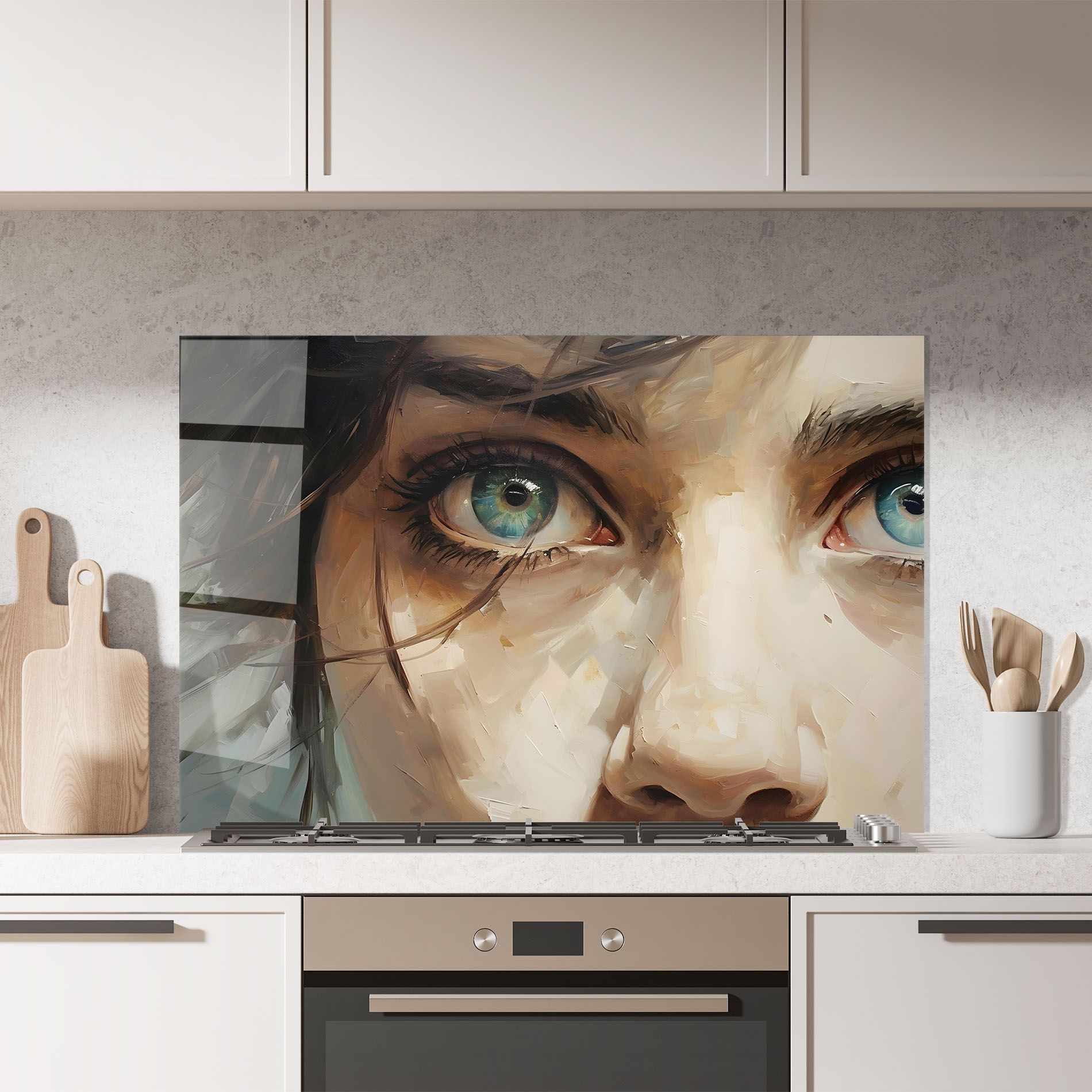 Vintage Blue Eyes Art mockup 7