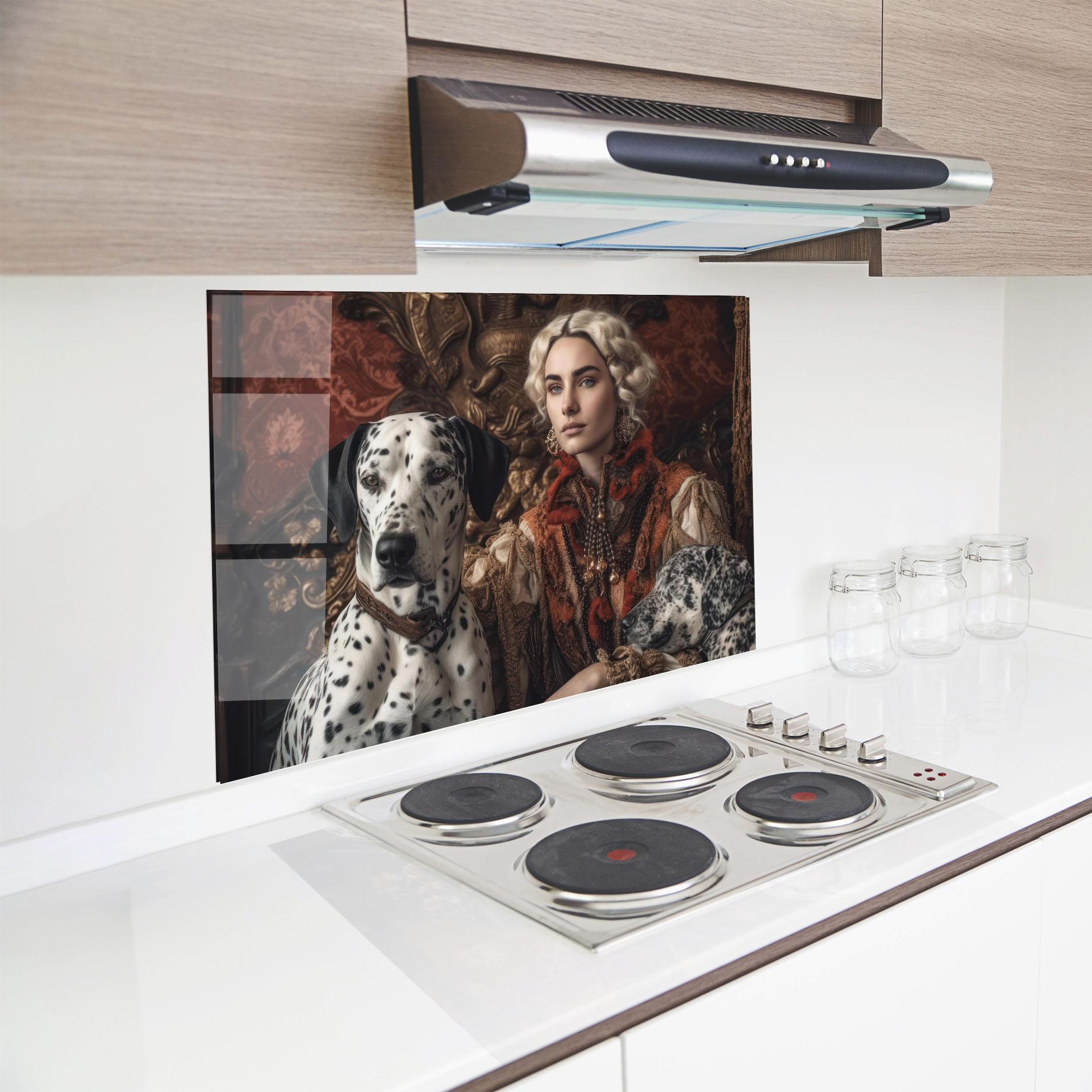 Küchenrückwand Glas Queen Fashion mockup 8