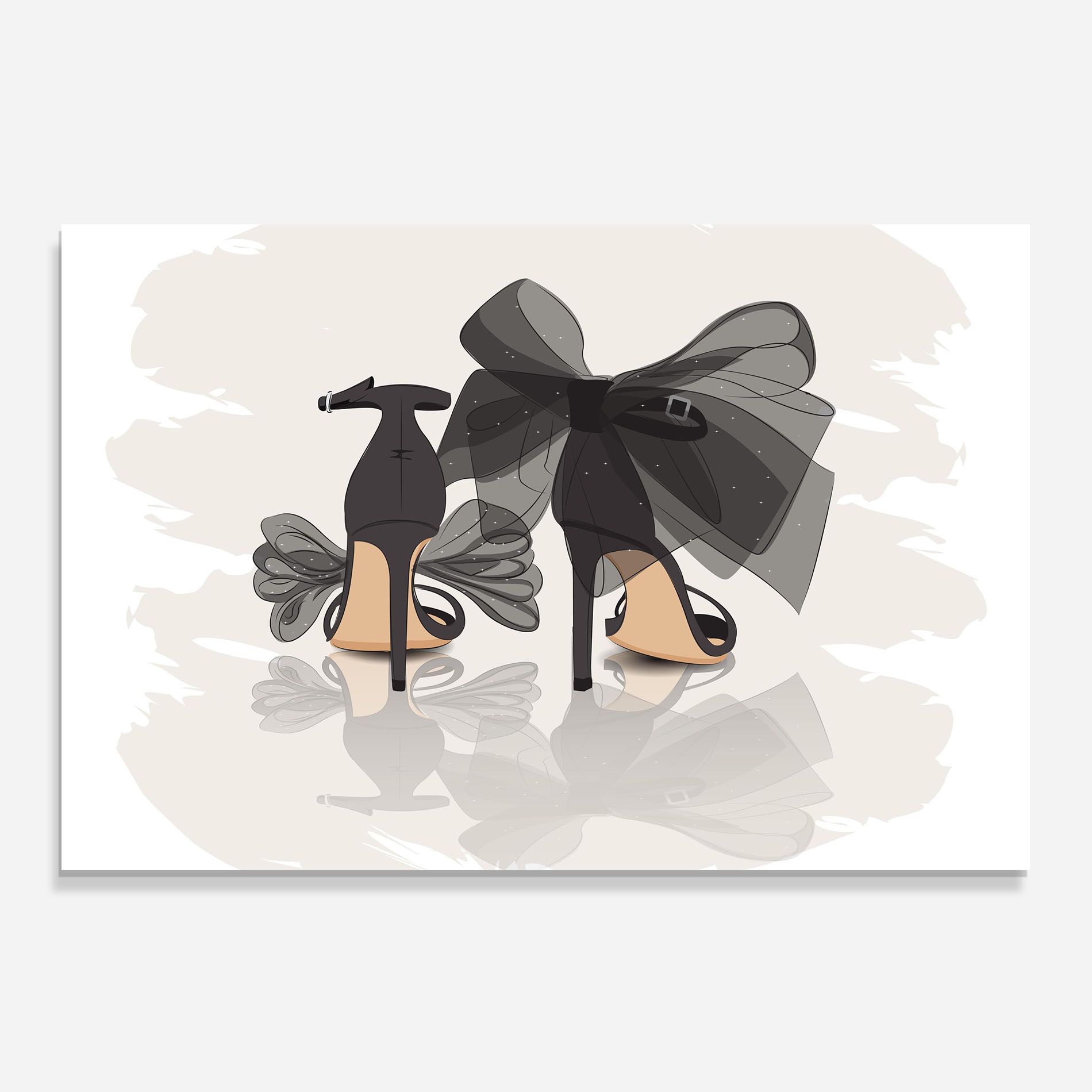 Black Bow Heels mockup 0