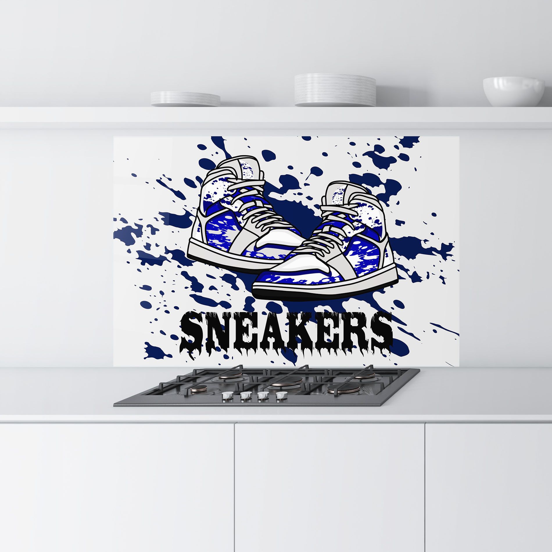 Dark Blue Sneakers mockup 9