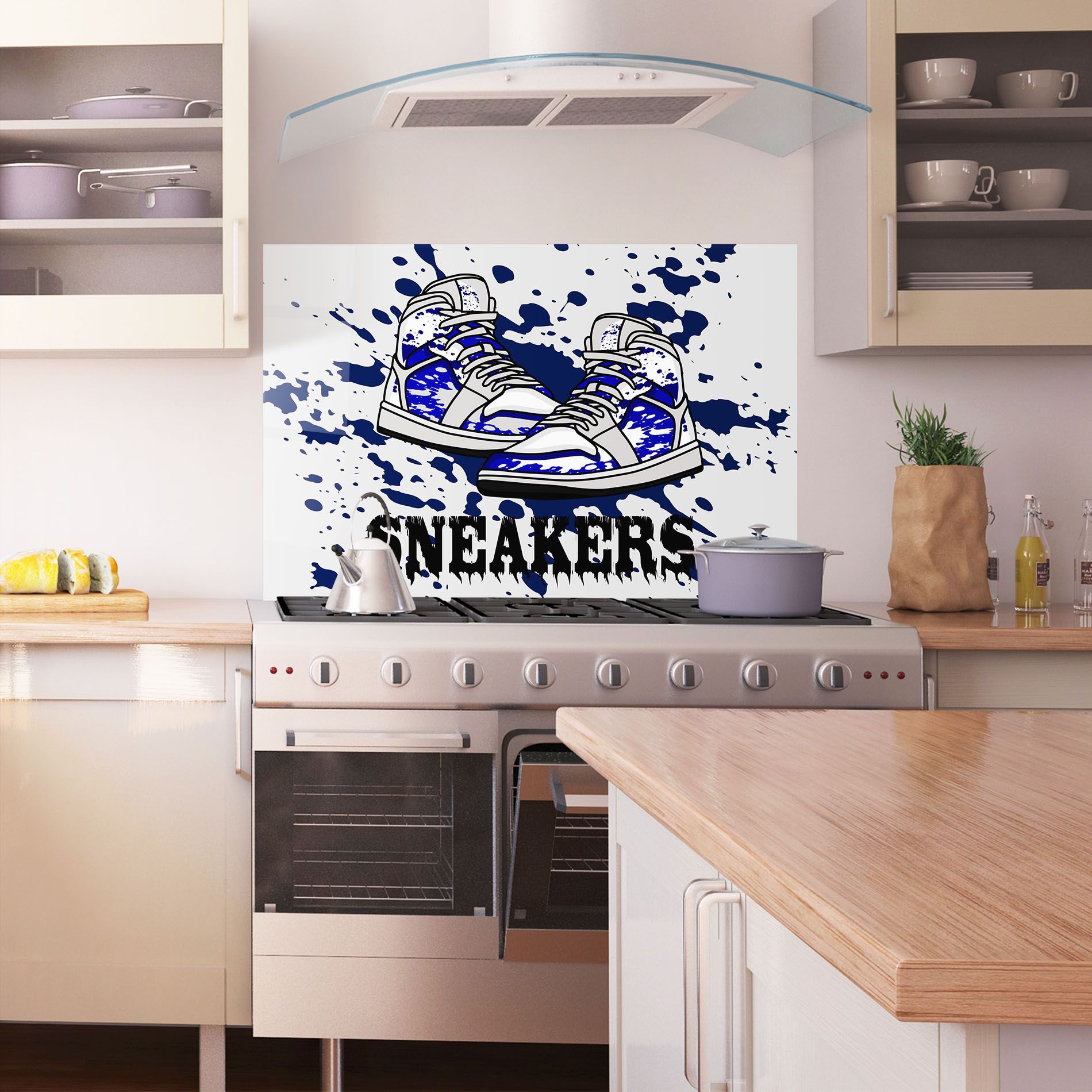 Dark Blue Sneakers mockup 1