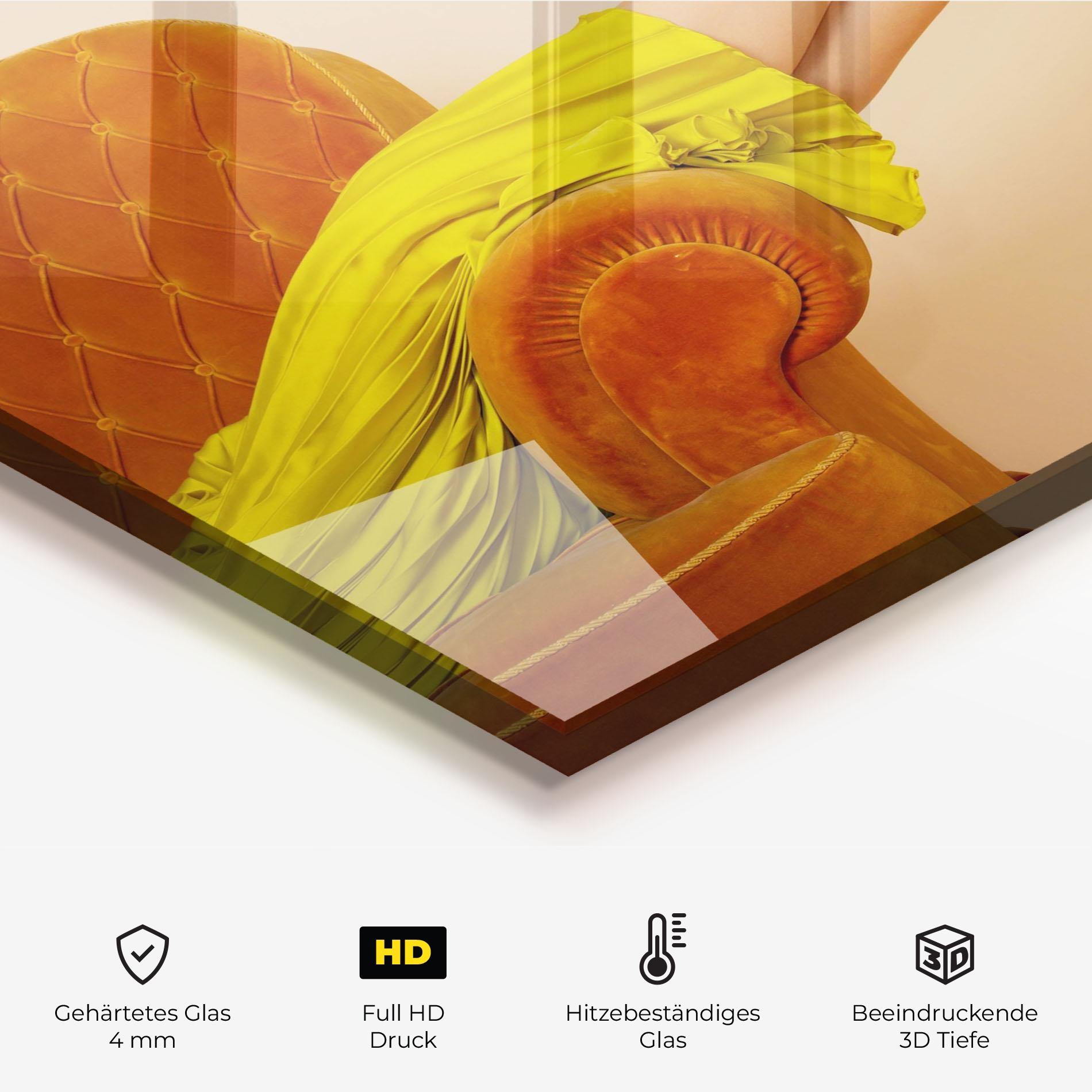 Küchenrückwand Glas Black Heals On Cream mockup 2