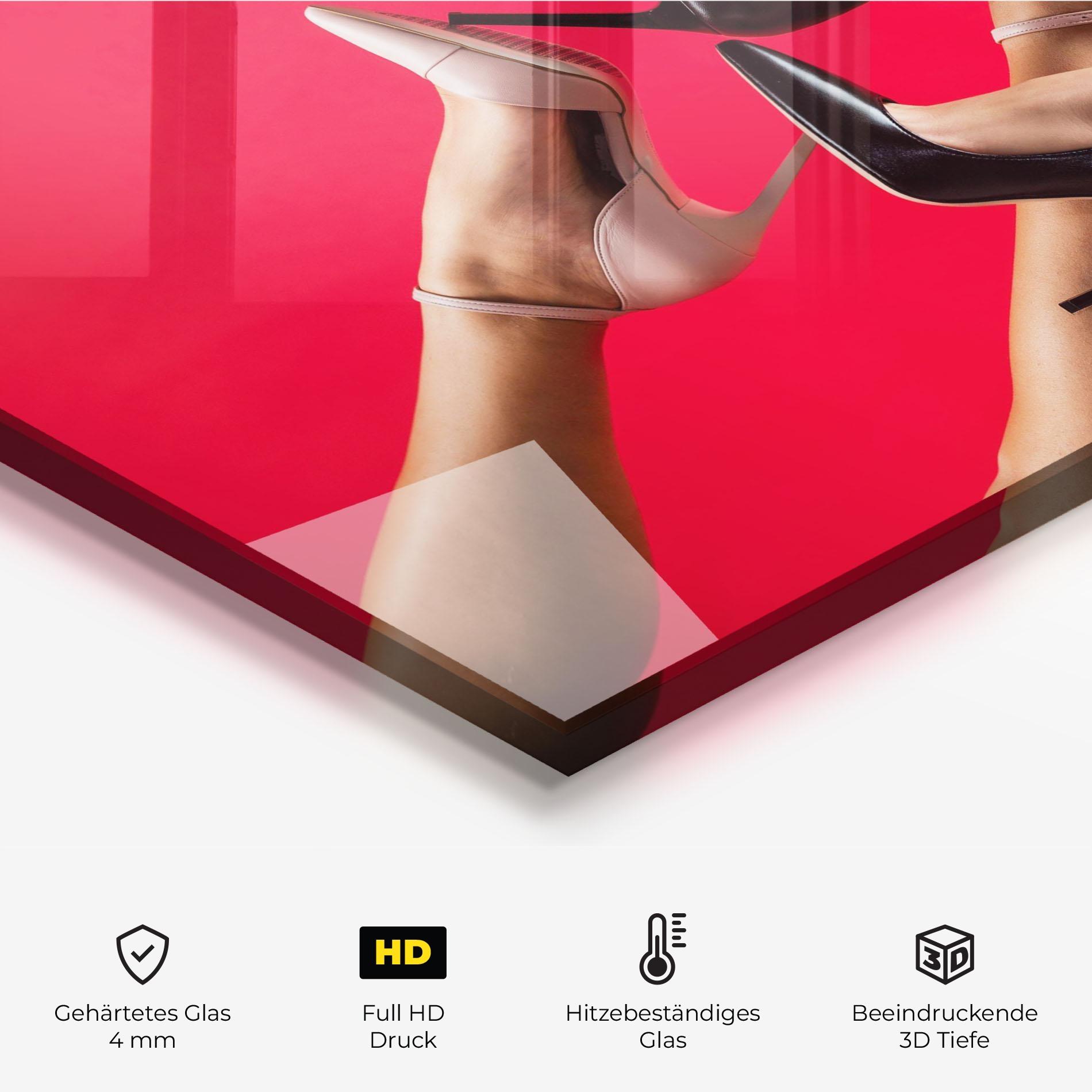 Küchenrückwand Glas High Heeled Shoes mockup 2