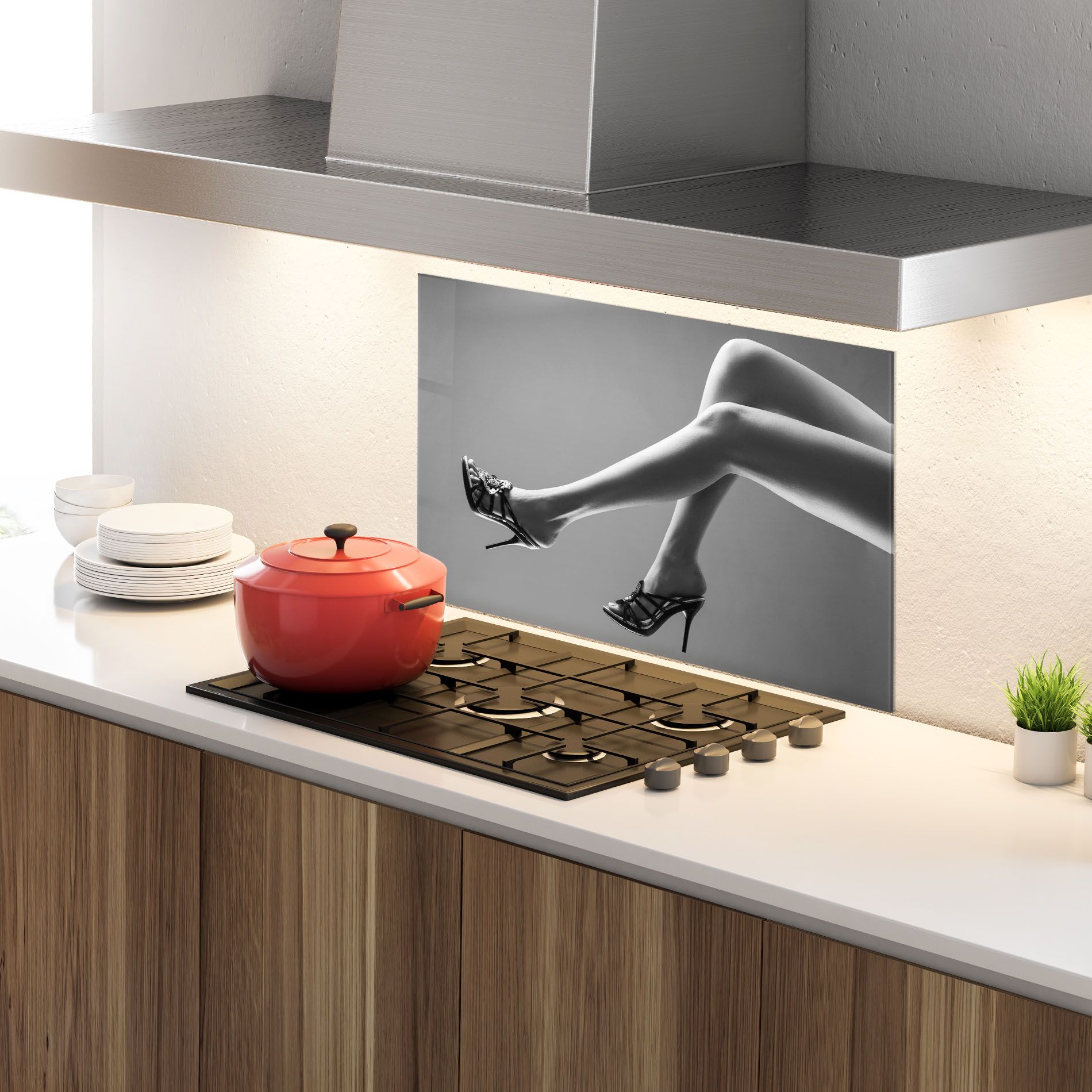 Black Shoes On Grey mockup 4