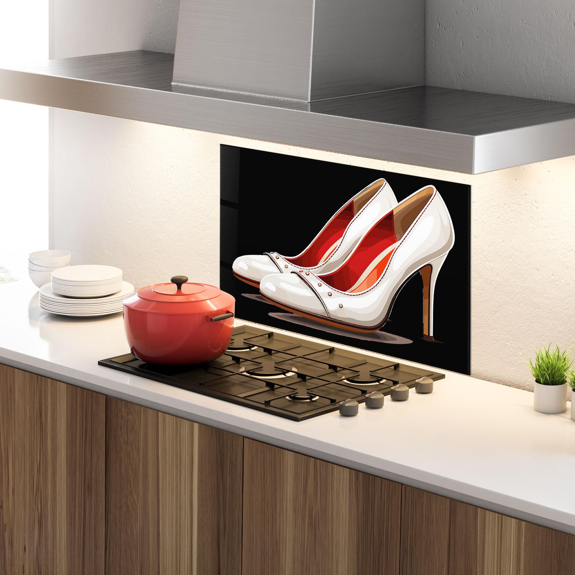 Küchenrückwand Glas Cream Heals mockup 4