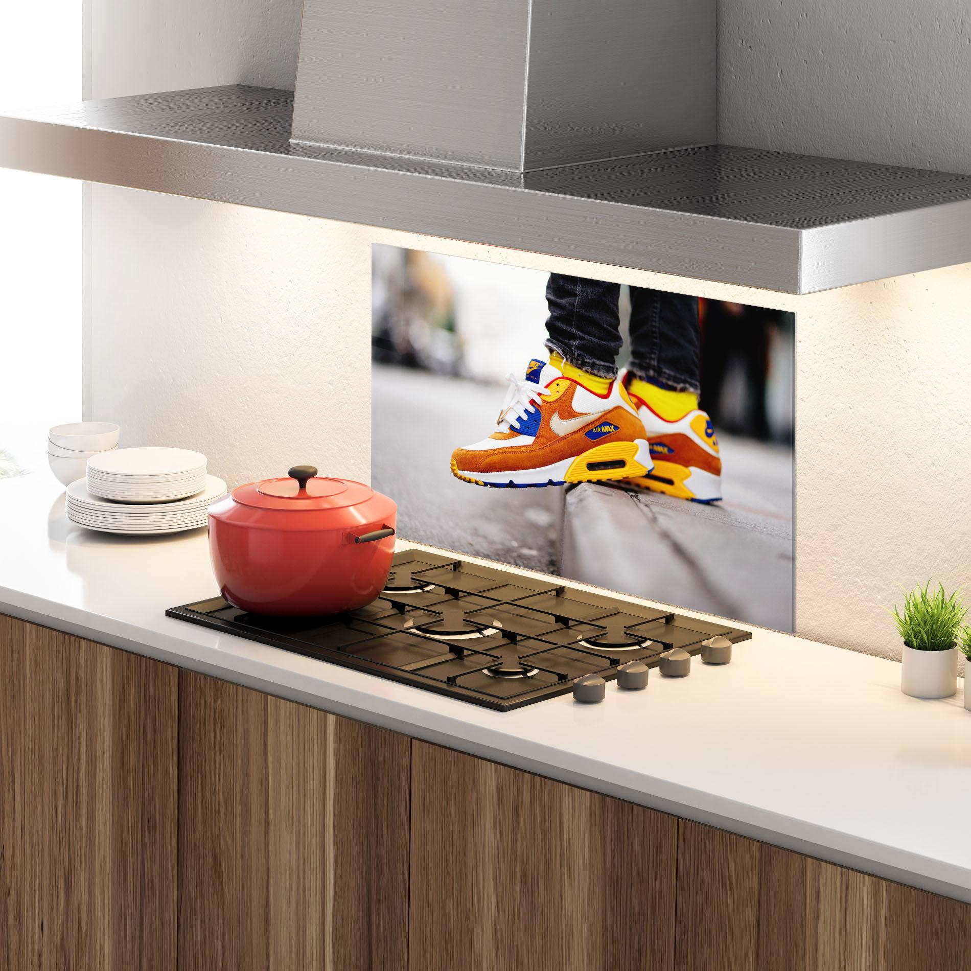 Küchenrückwand Glas Nike Air Max Shoes mockup 4