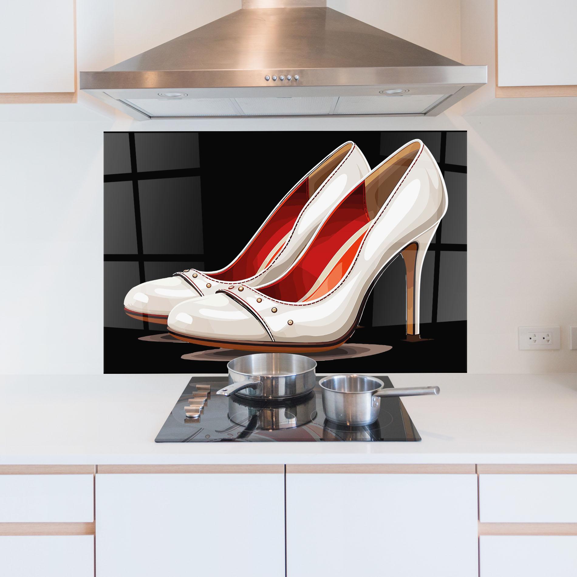 Küchenrückwand Glas Cream Heals mockup 5