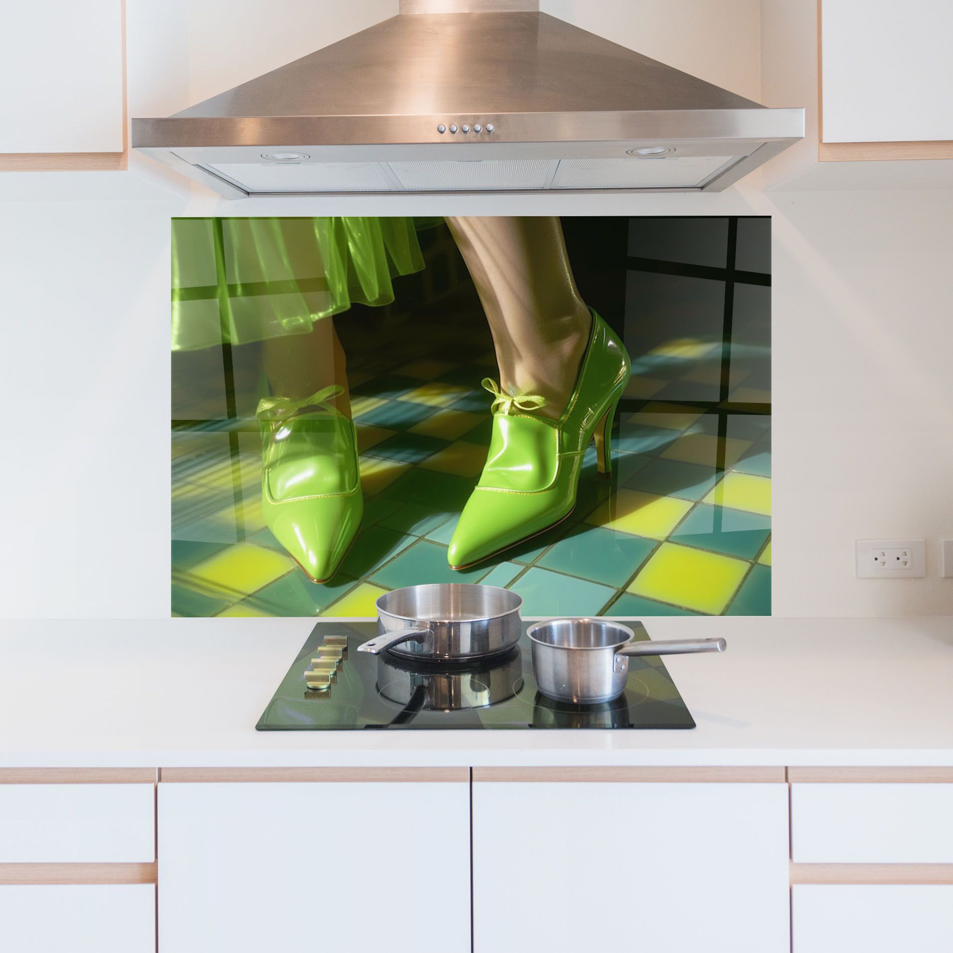 Green Elegant Shoes mockup 5