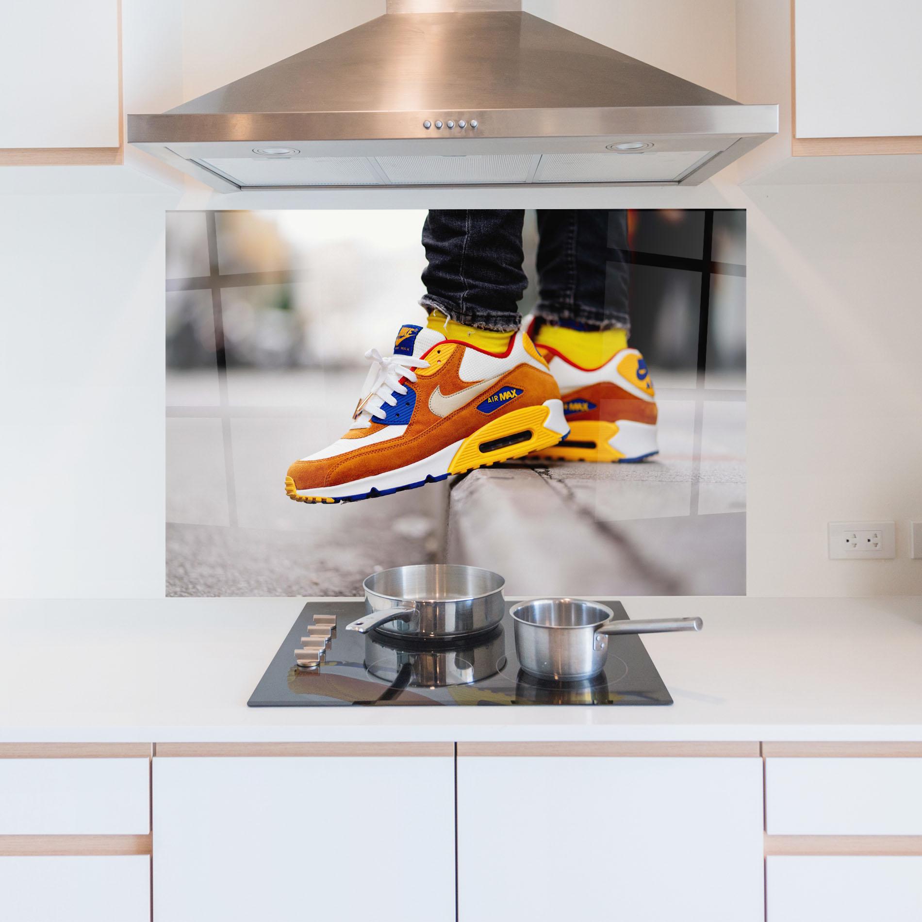Küchenrückwand Glas Nike Air Max Shoes mockup 5