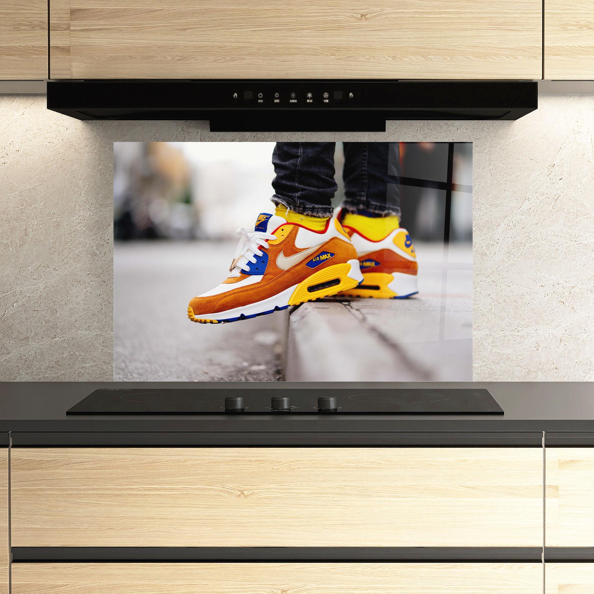 Küchenrückwand Glas Nike Air Max Shoes mockup 3