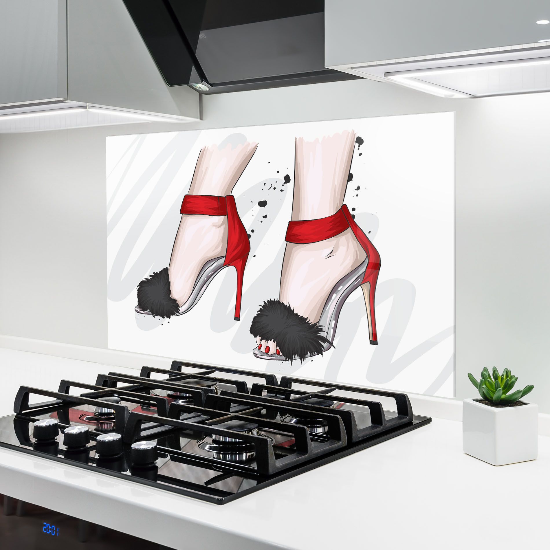 Black Red Heels mockup 6