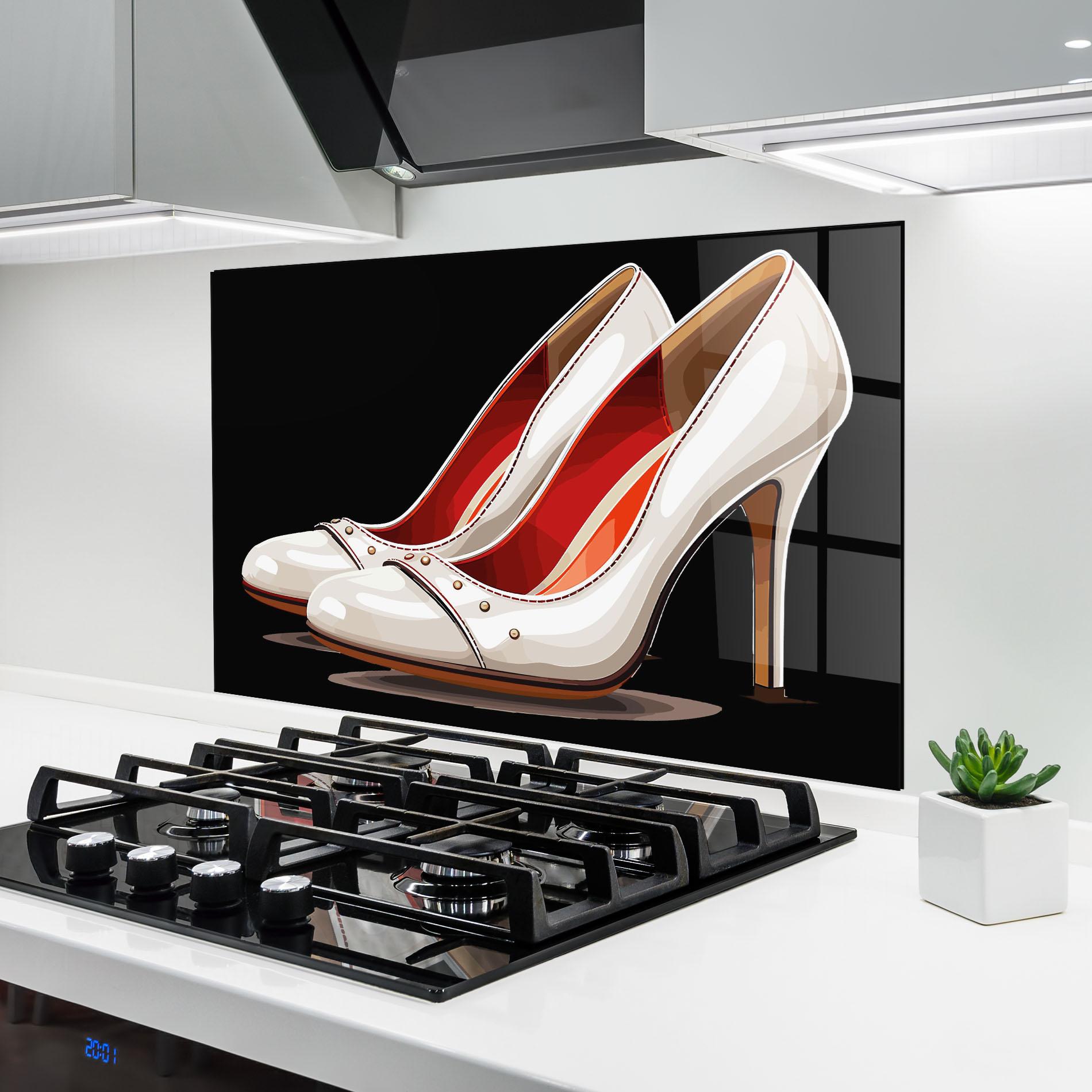 Küchenrückwand Glas Cream Heals mockup 6