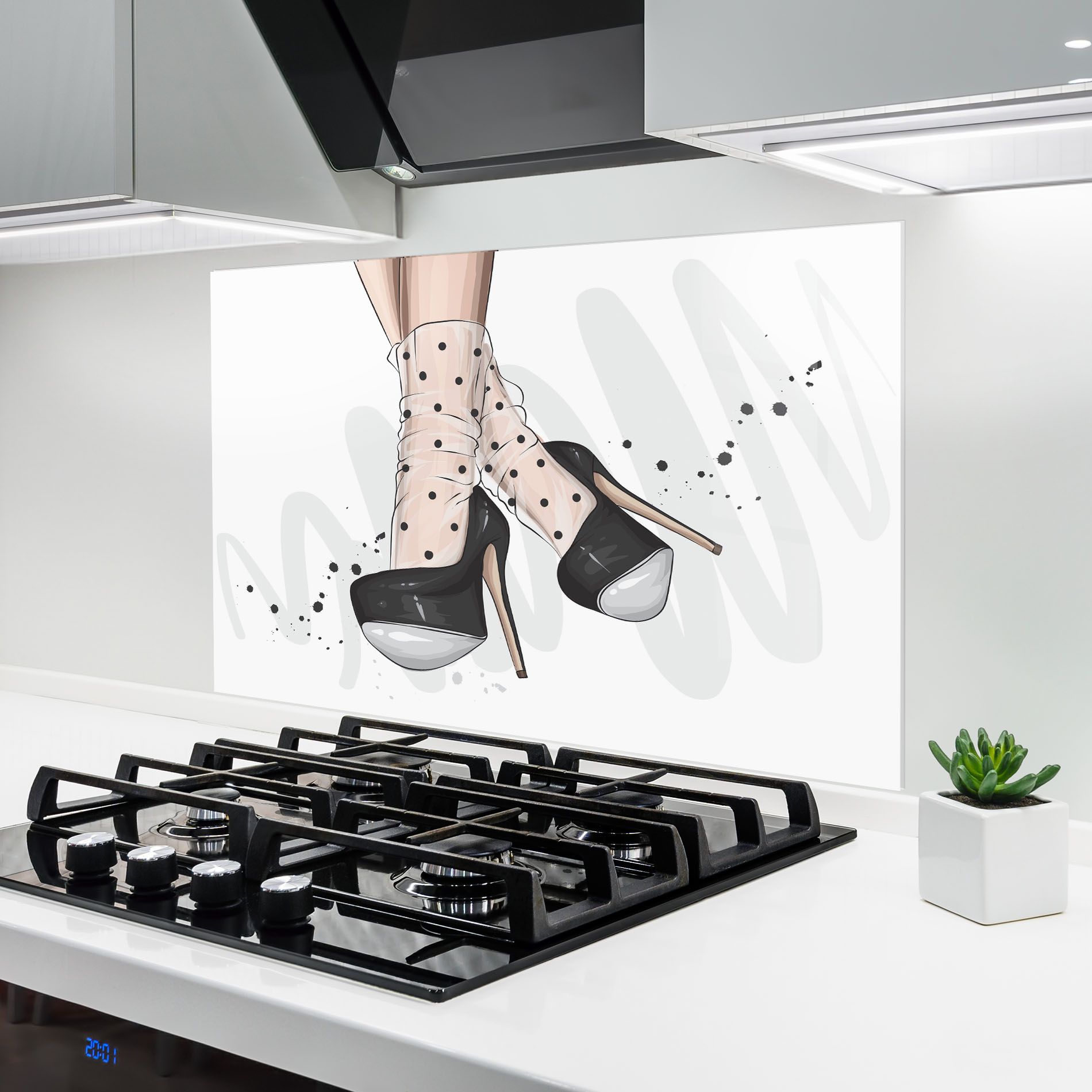 Cute Black Heels Art mockup 6