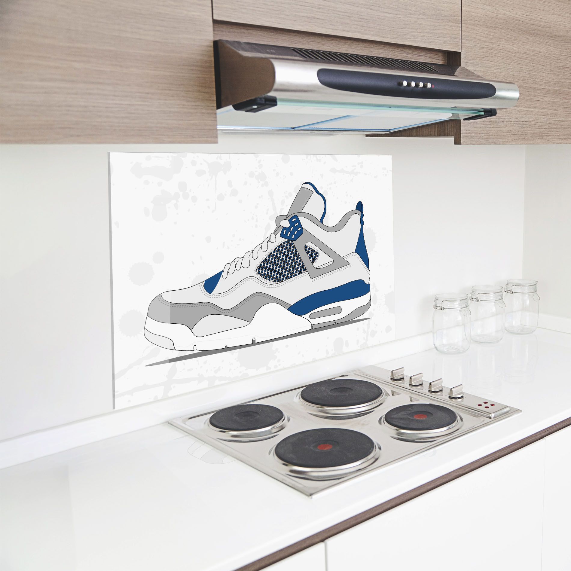 Blue Grey Sneakers mockup 8