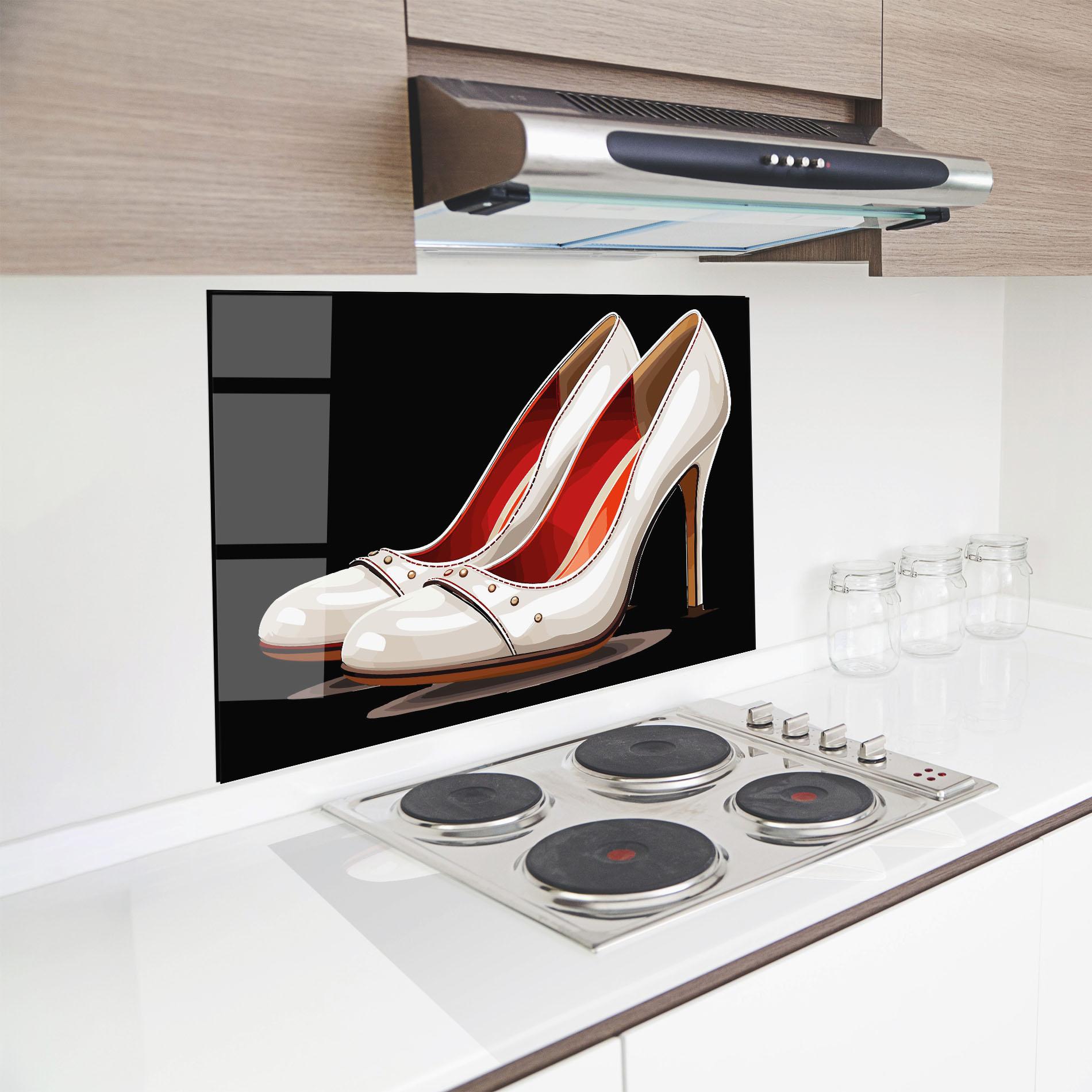 Küchenrückwand Glas Cream Heals mockup 8