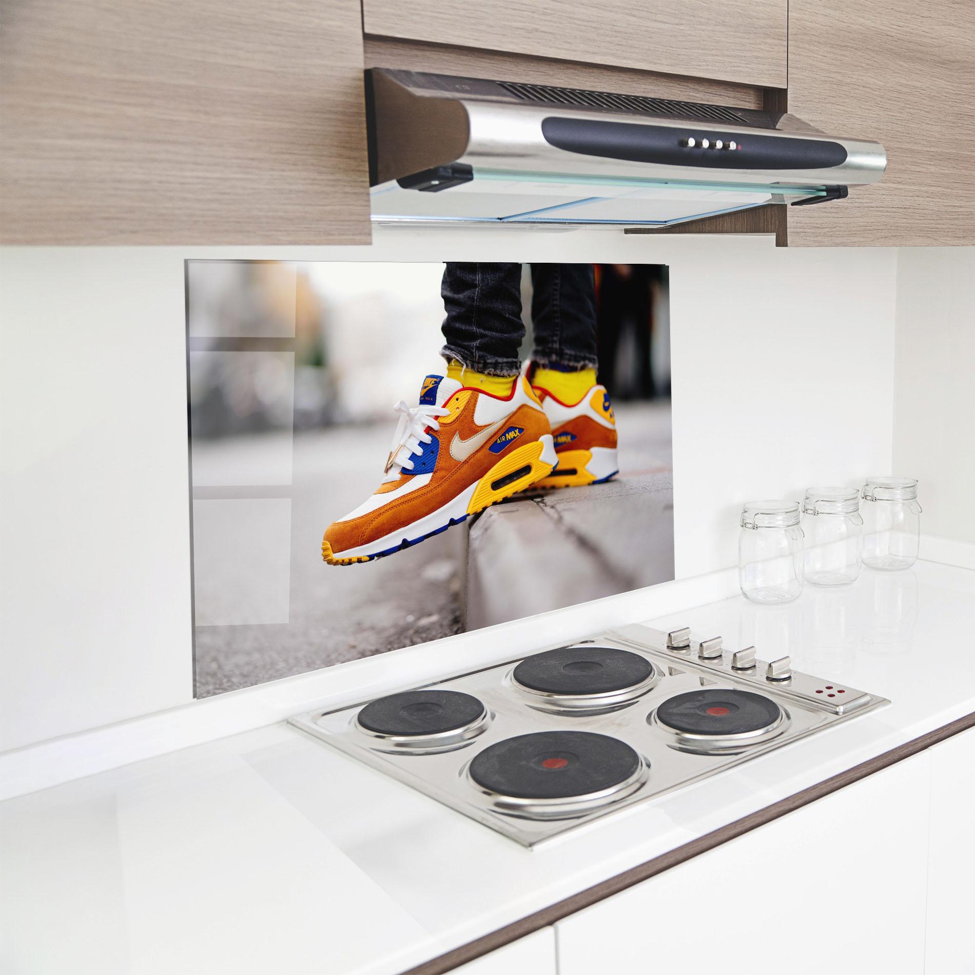 Küchenrückwand Glas Nike Air Max Shoes mockup 8