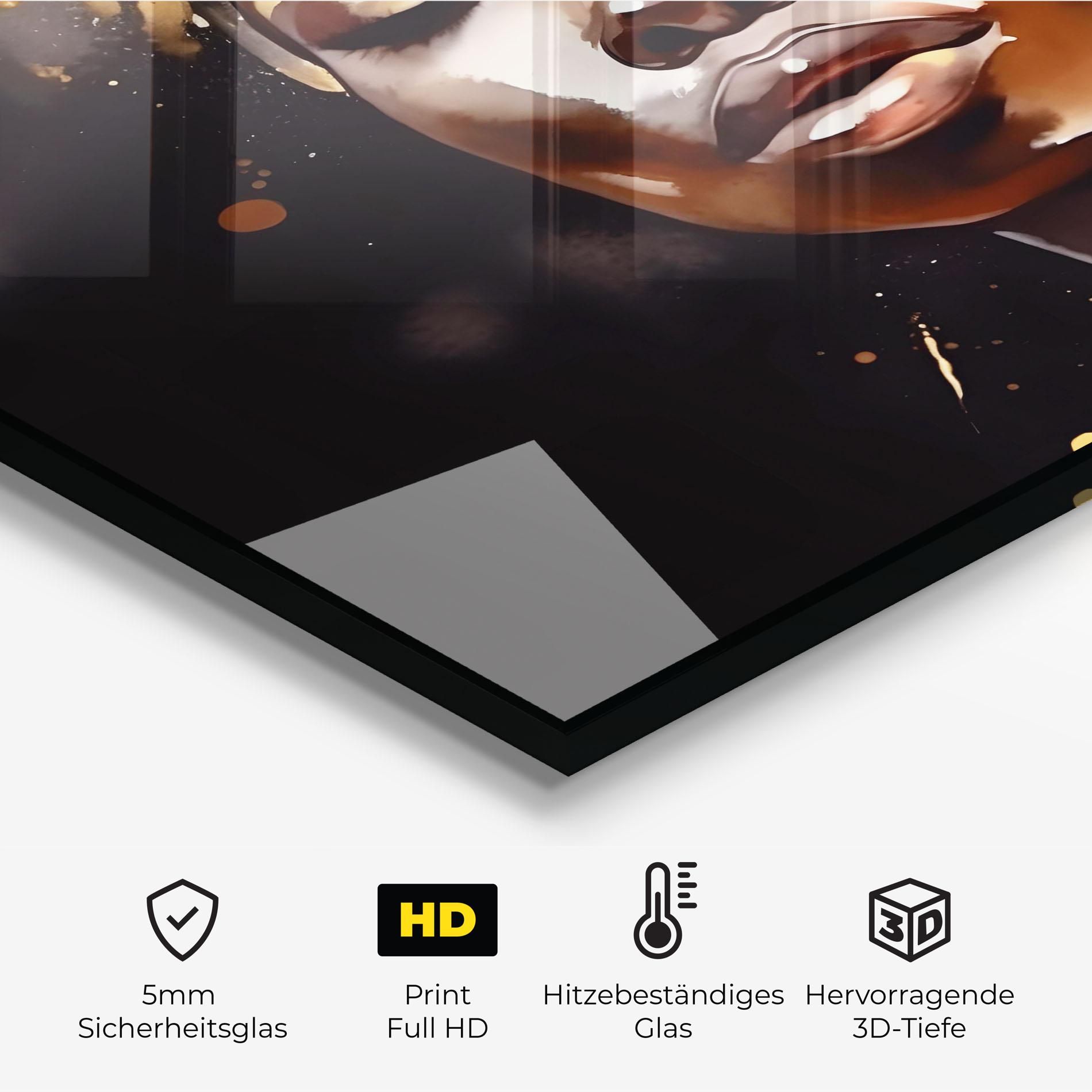 Abstract Gold Woman mockup 2