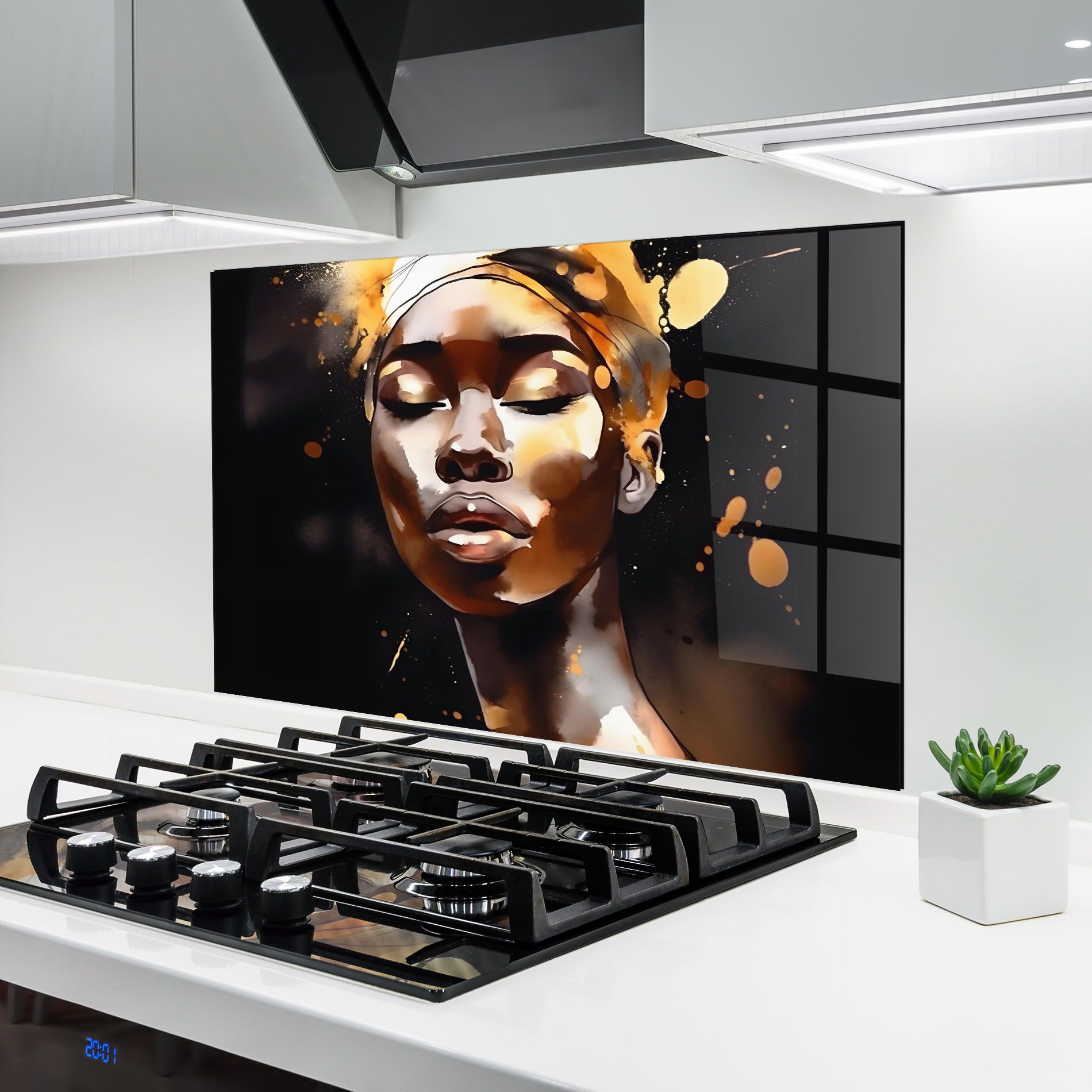 Abstract Gold Woman mockup 6