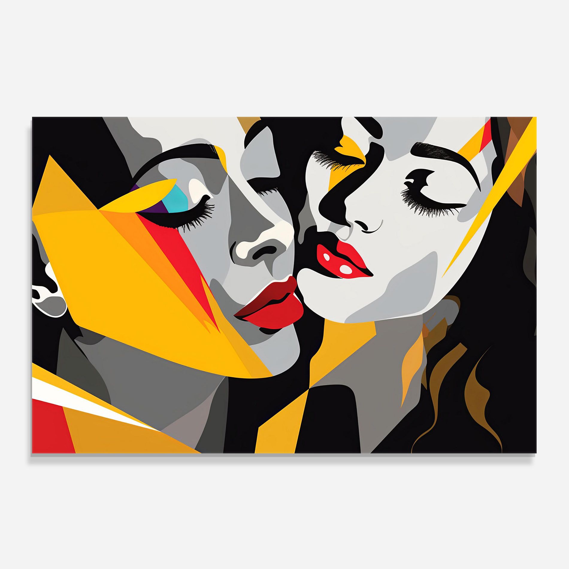 Grey Yellow Women mockup 0