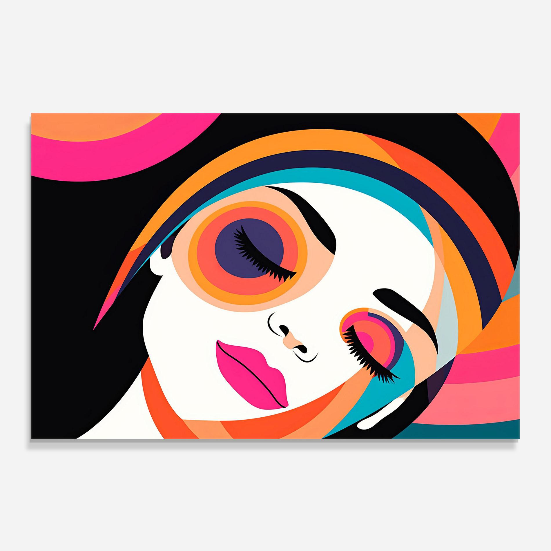 Küchenrückwand Glas Hypnotic Dreams mockup 0