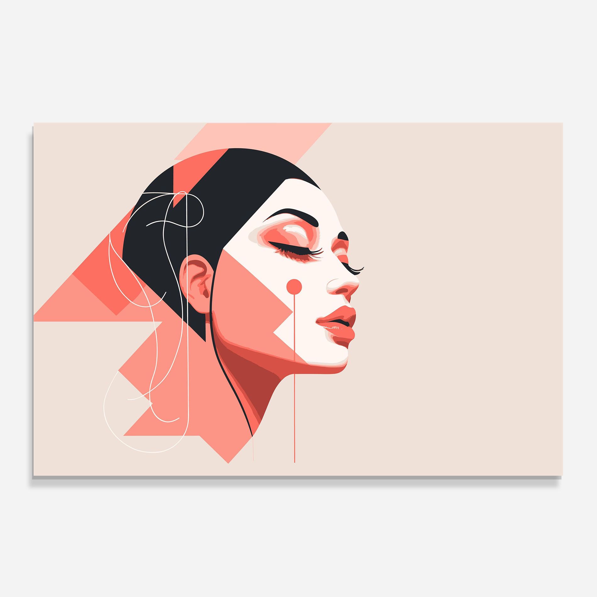 Pretty Abstract Face mockup 0