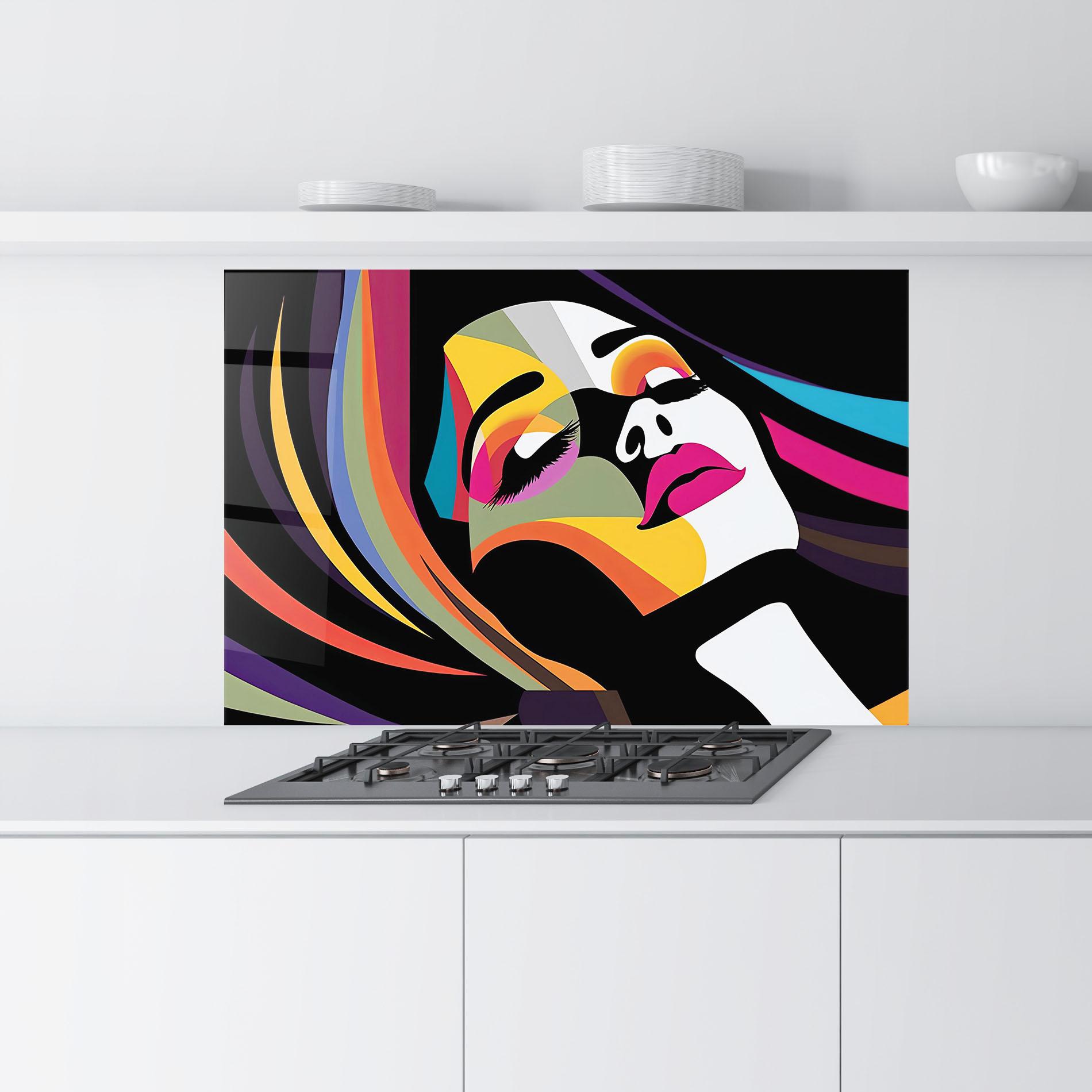 Küchenrückwand Glas Mesmerizing Dream mockup 9