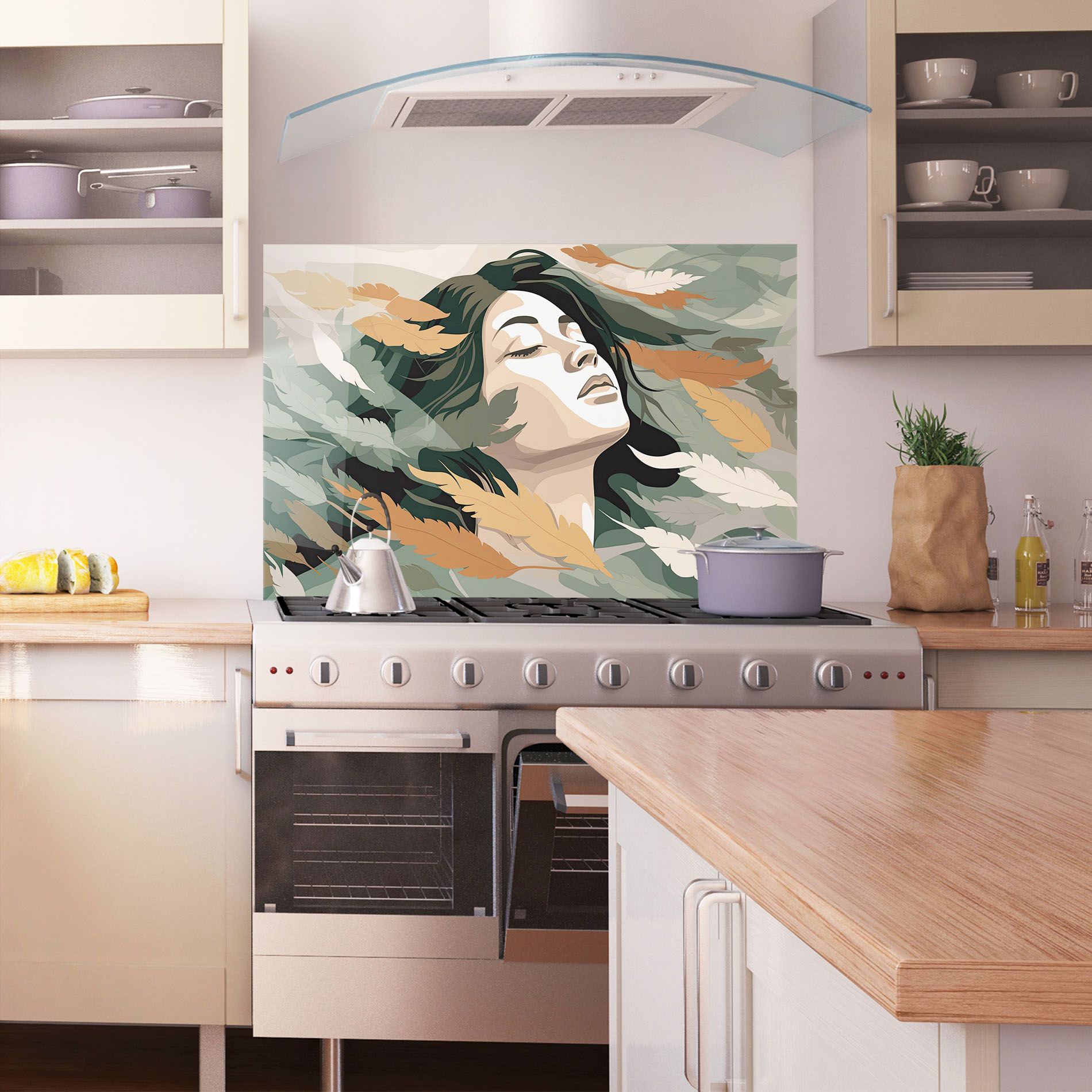 Dreamy Feather Female mockup 1