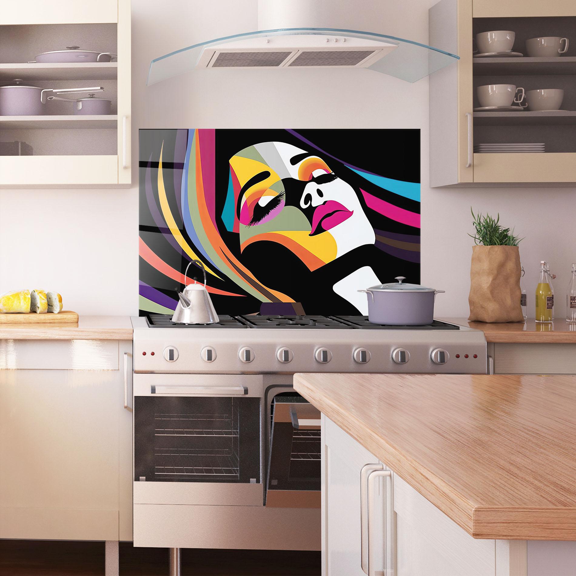 Küchenrückwand Glas Mesmerizing Dream mockup 1