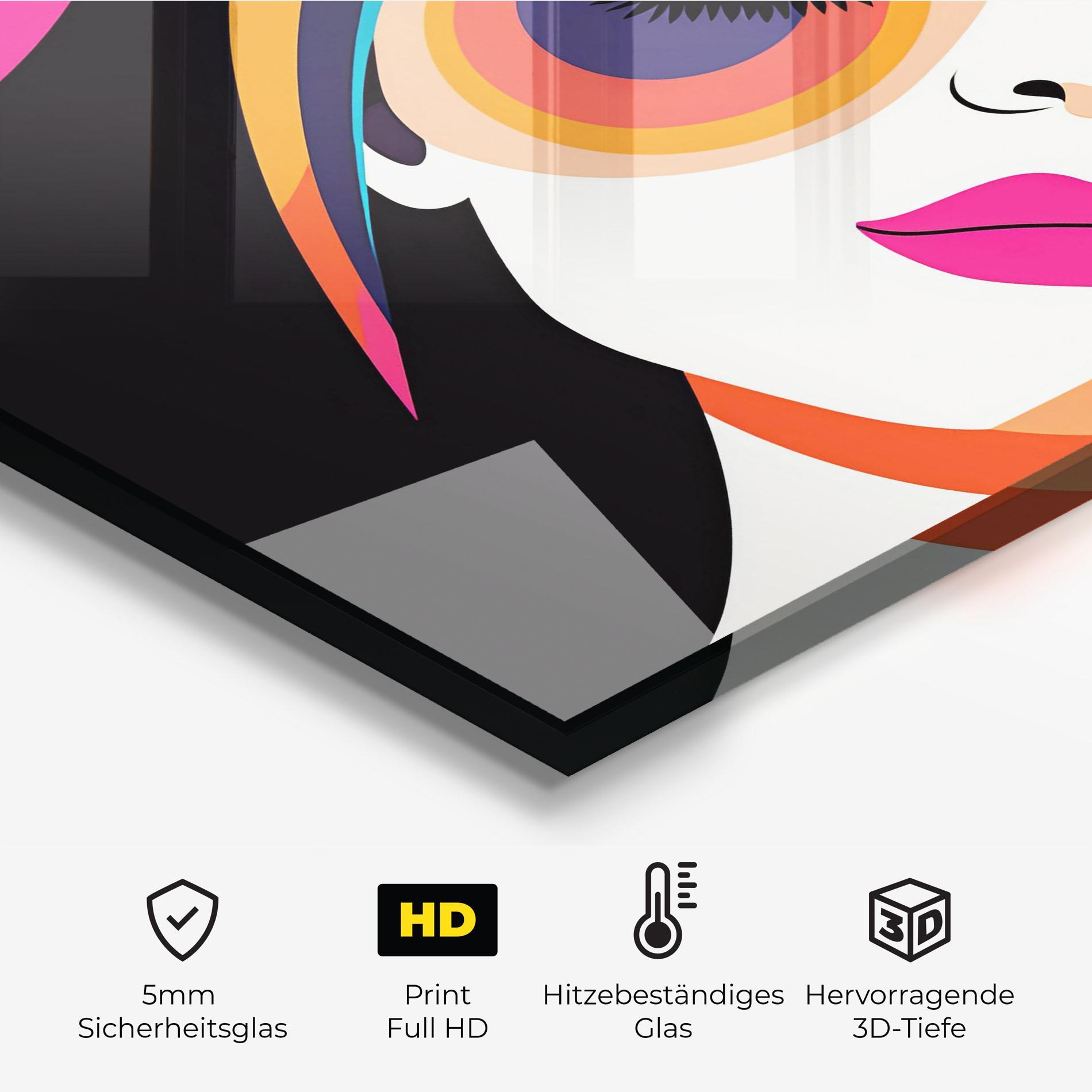 Küchenrückwand Glas Hypnotic Dreams mockup 2