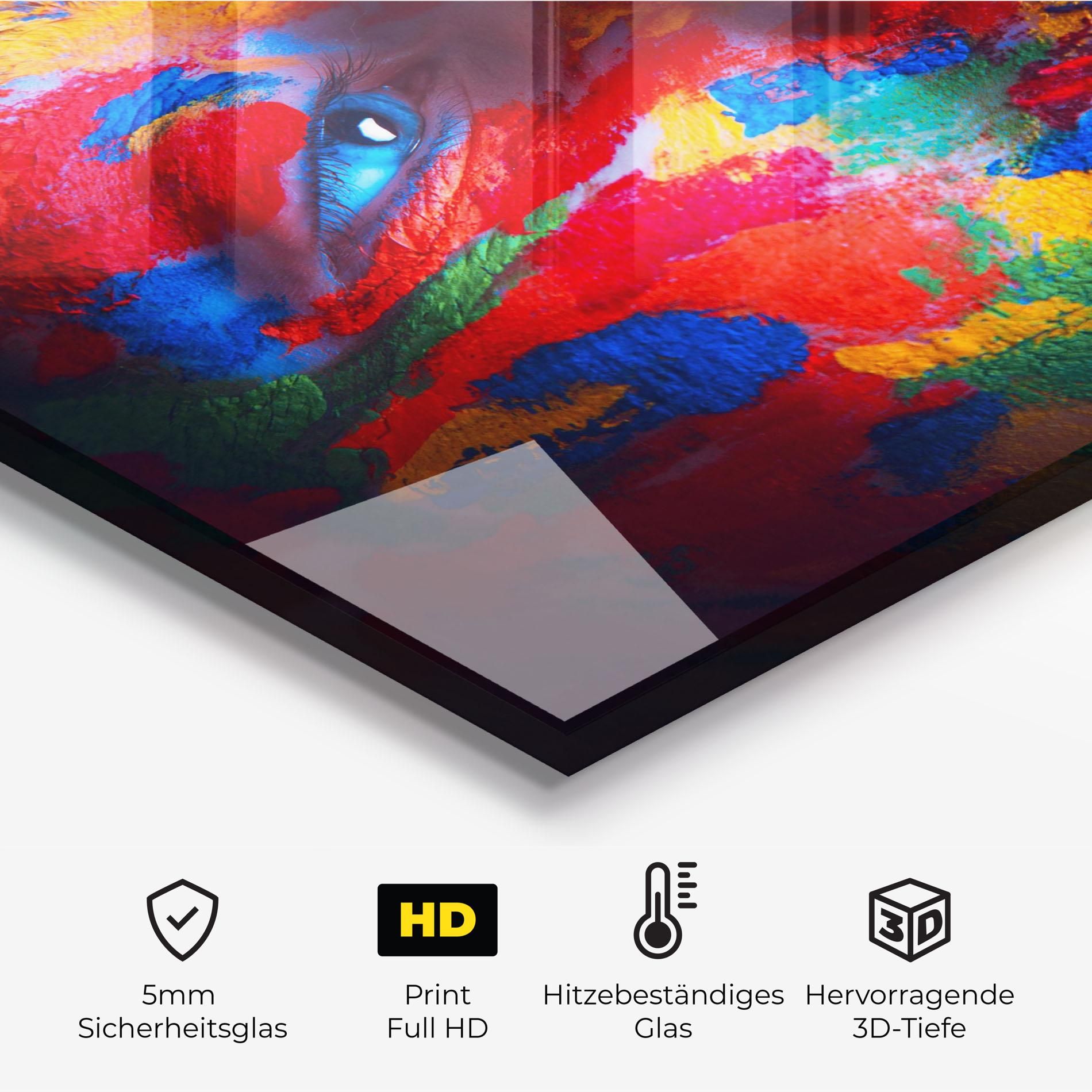 Woman Colourful Paint mockup 2