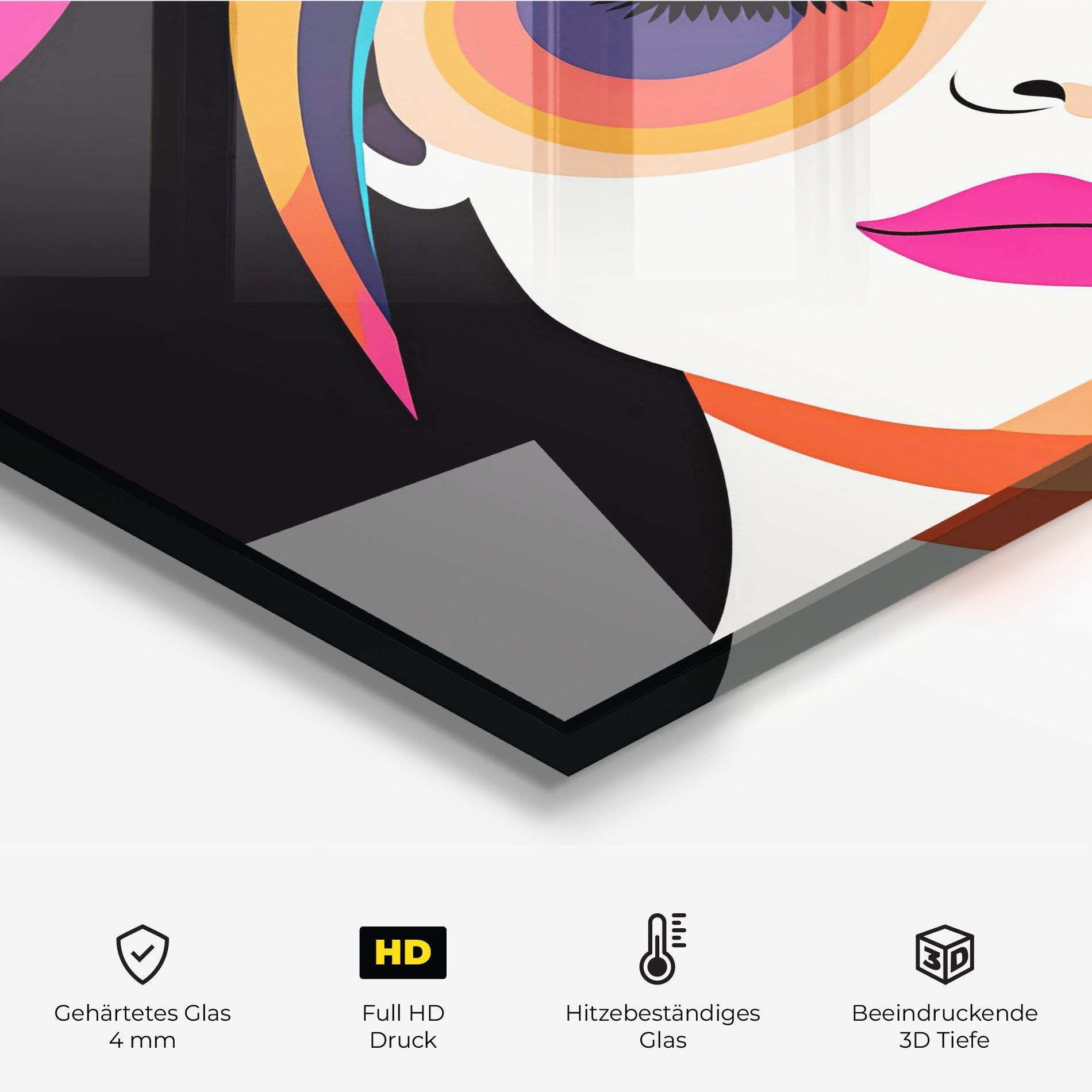 Küchenrückwand Glas Hypnotic Dreams mockup 2