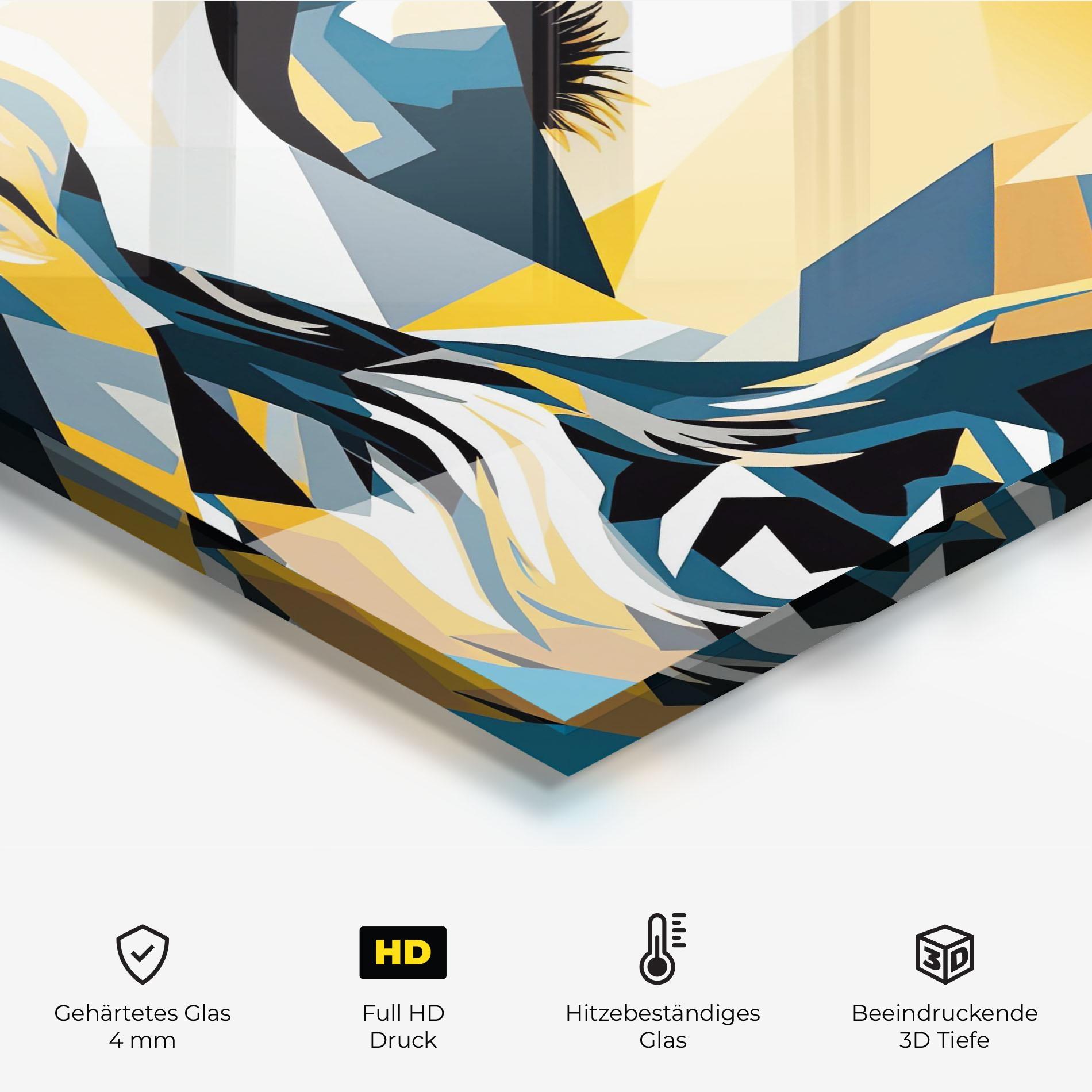 Küchenrückwand Glas Synthetic Dreamy Girl mockup 2